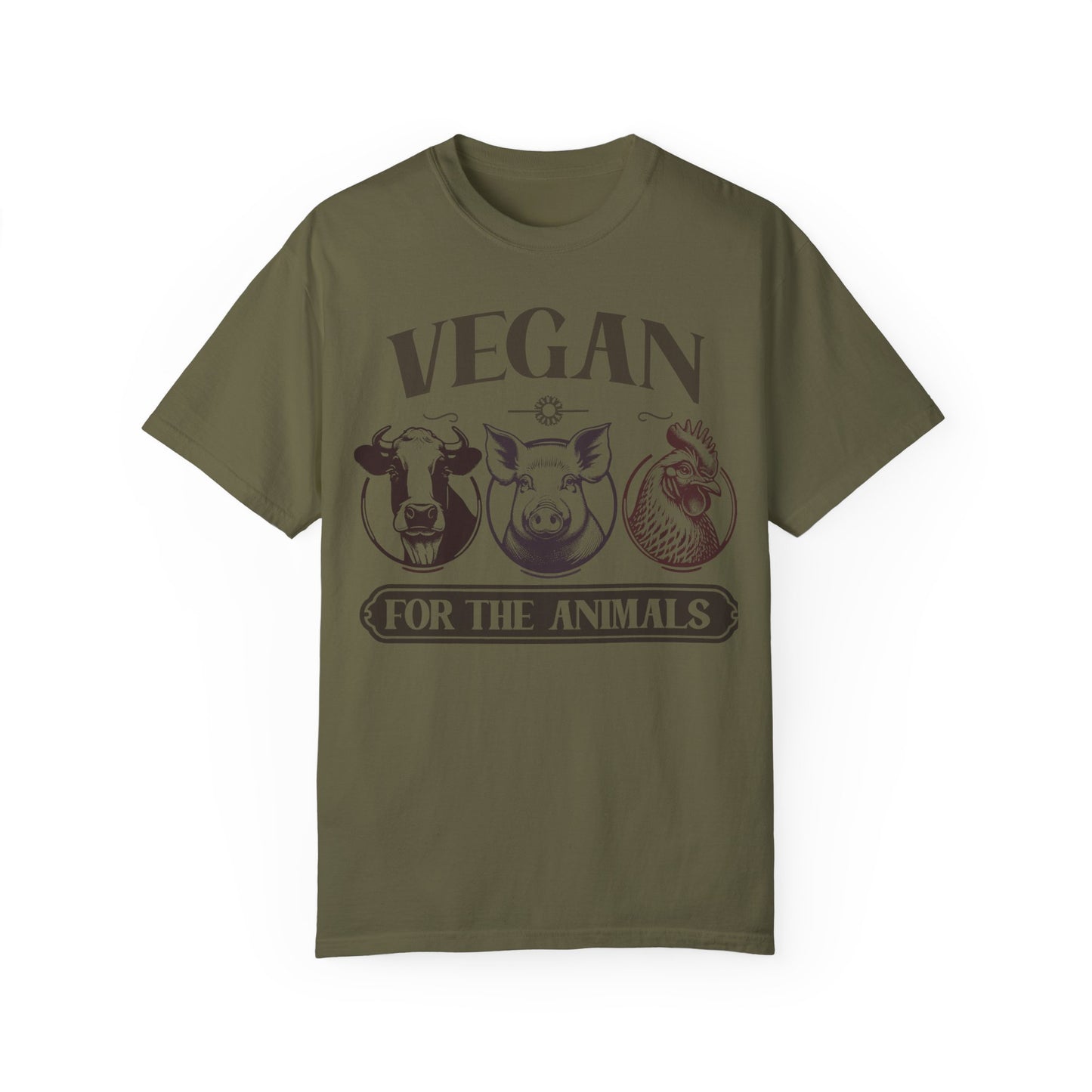 Vegan for the Animals Tee Shirt in Dark Colors {Unisex}