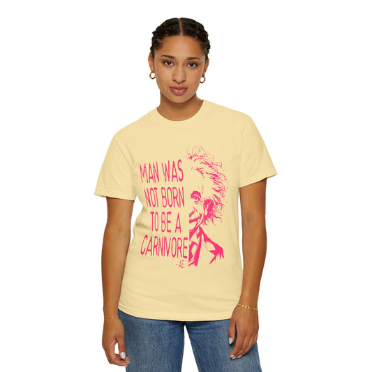 Man Was Not Born To Be A Carnivore Vegan Tee in Summer Colors {Unisex}