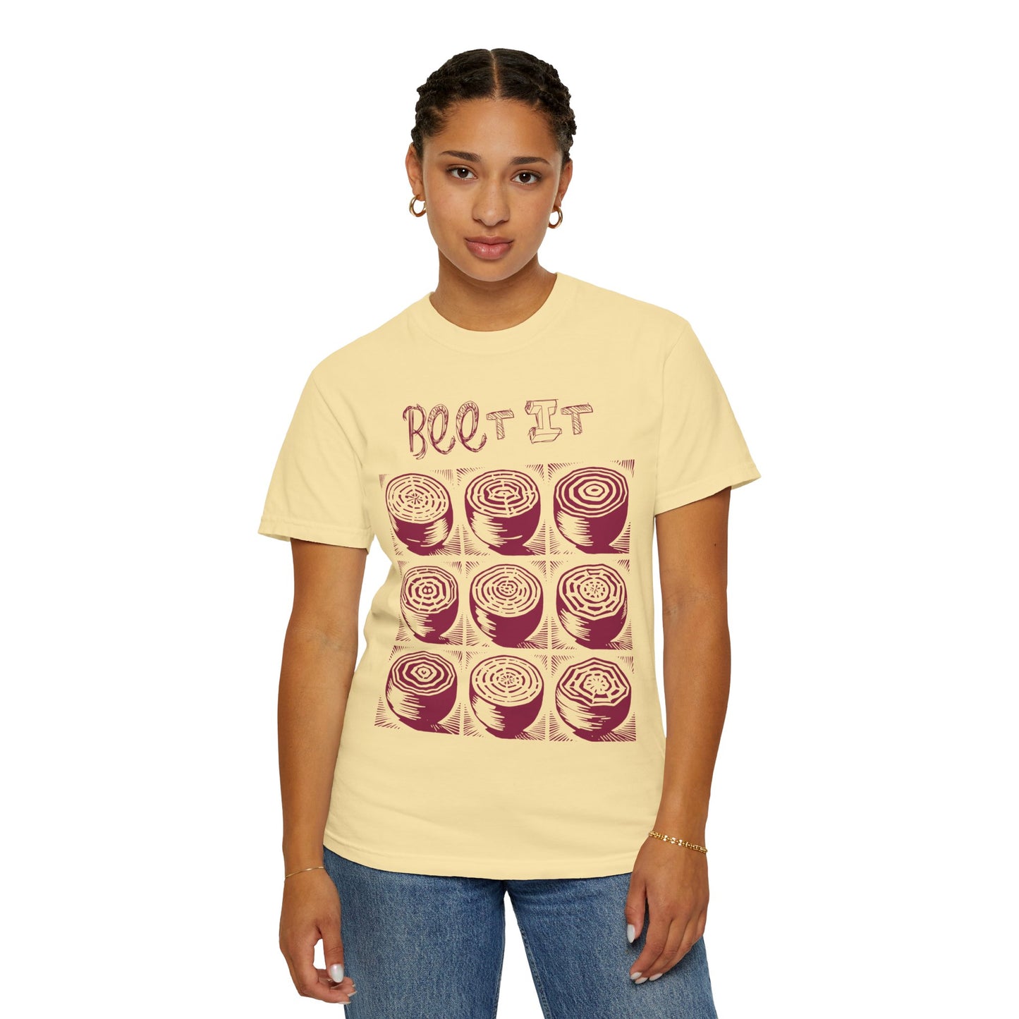 Beet It Vegan Tee Shirt in Light Colors {Unisex}