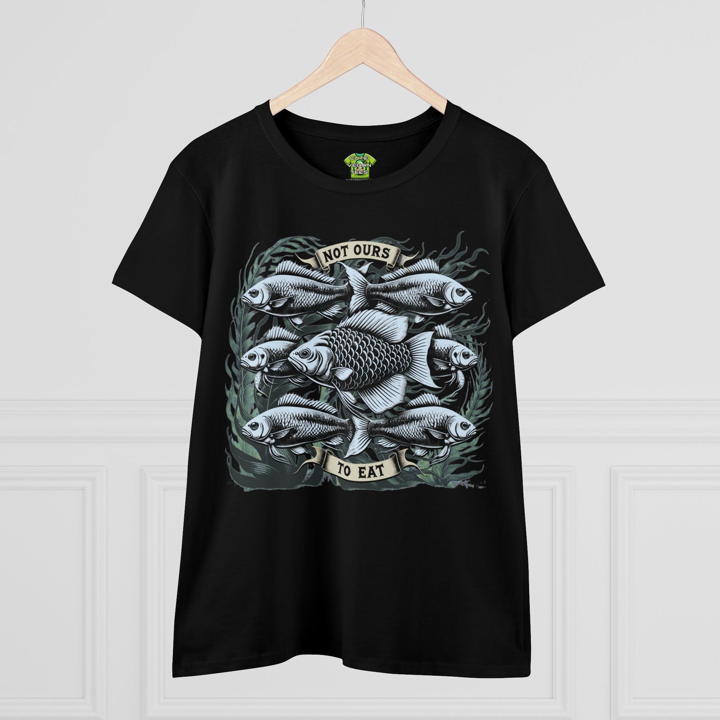Not Ours to Eat Fish in Black {Women's}