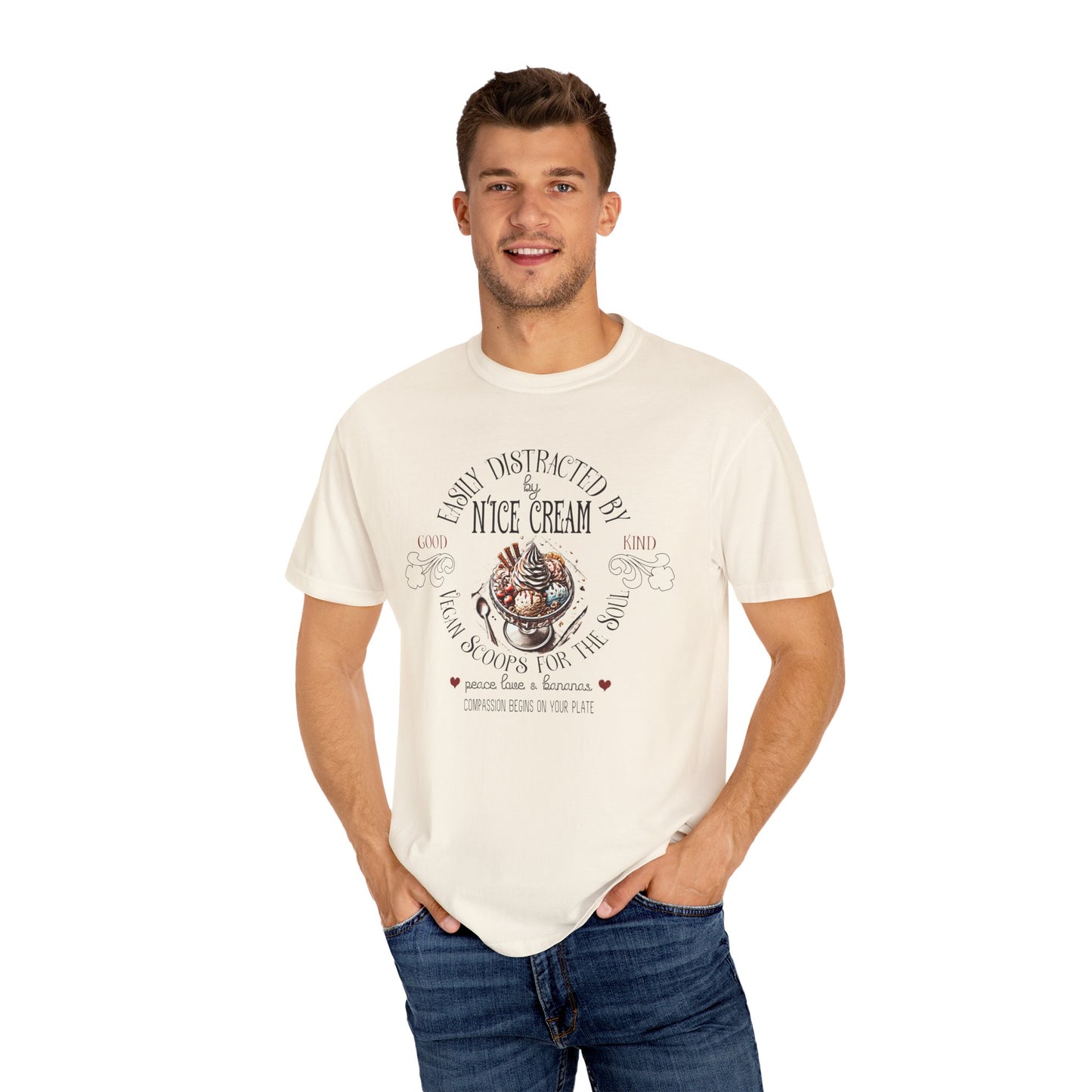 Easily Distracted by N'Ice Cream Vegan Tee Shirt {Unisex}