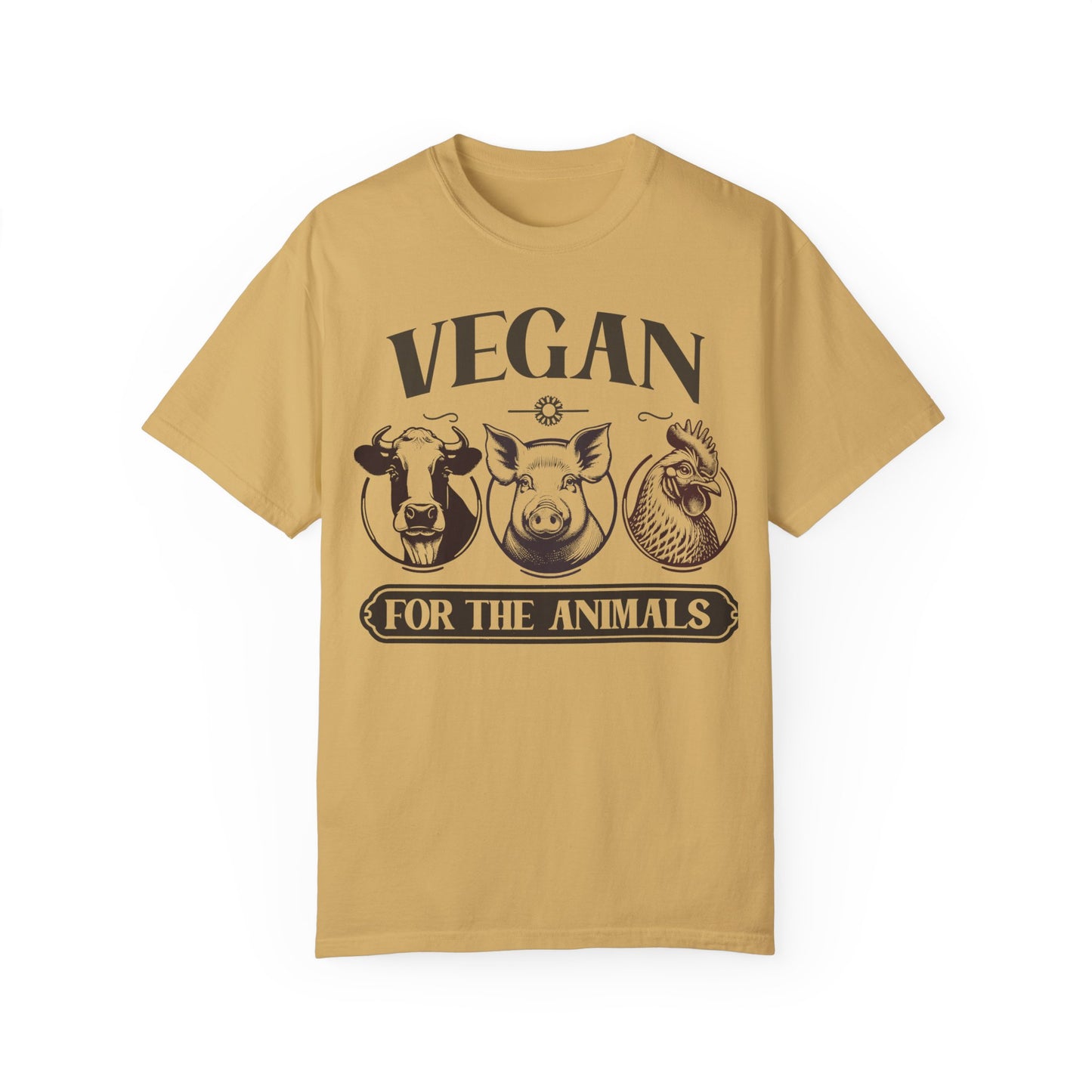 Vegan for the Animals Tee Shirt in Dark Colors {Unisex}