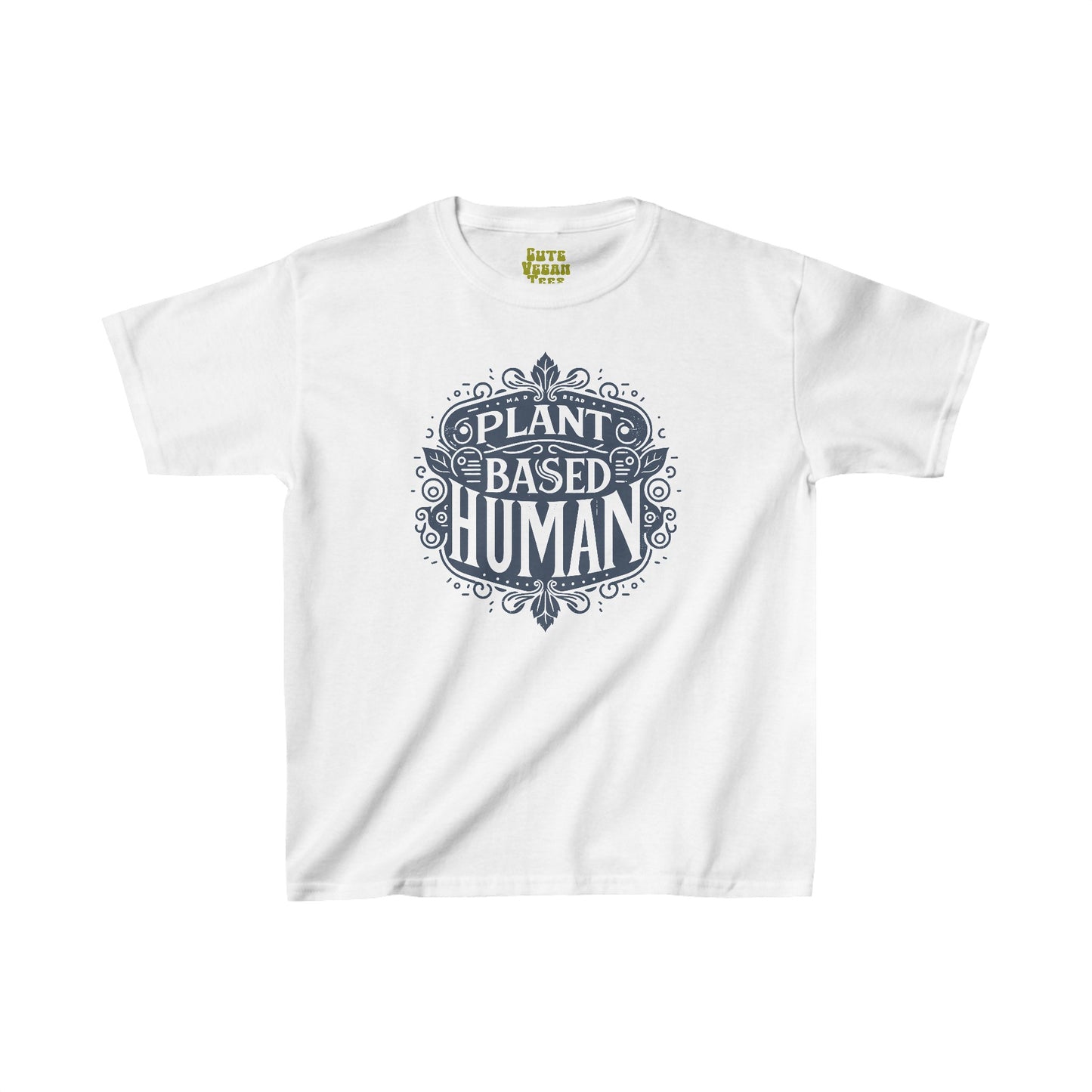 Plant Based Human Vegan Tee Shirt in Light Colors {Kids, Unisex}