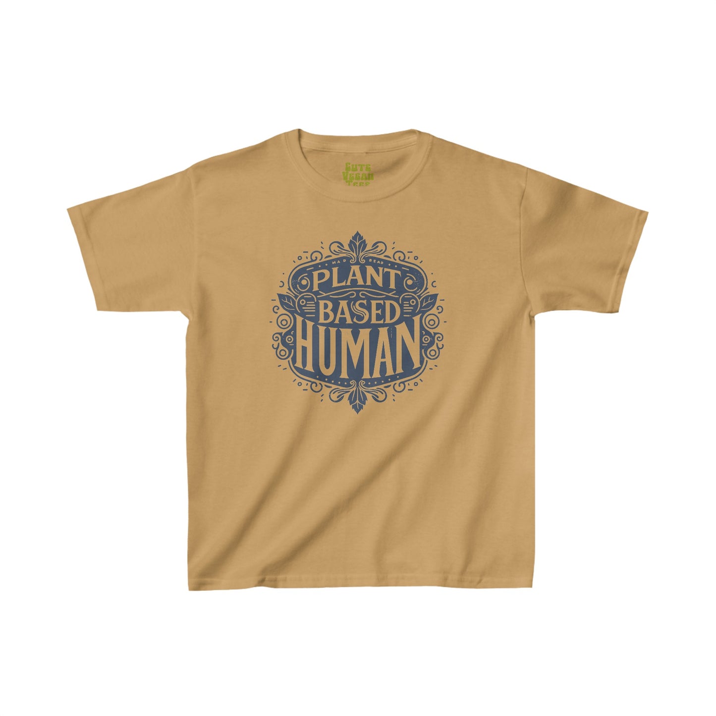 Plant Based Human Vegan Tee Shirt in Light Colors {Kids, Unisex}