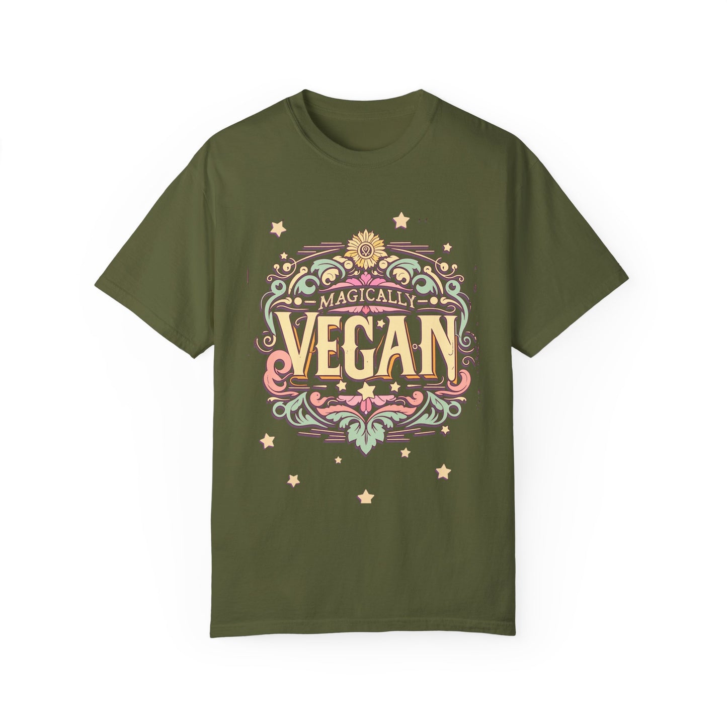 Magically Vegan Cotton Tee in Dark Colors {Unisex}
