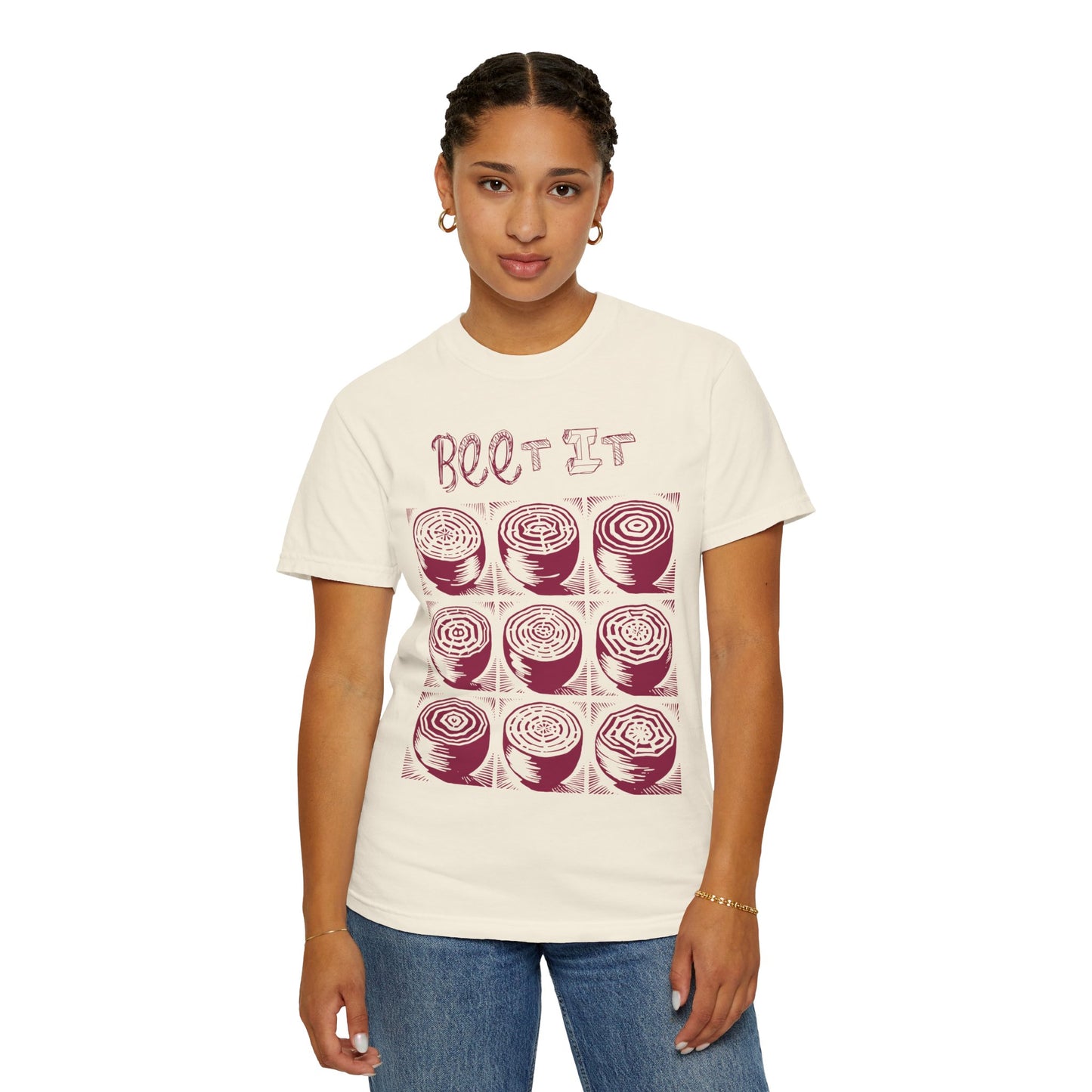 Beet It Vegan Tee Shirt in Light Colors {Unisex}
