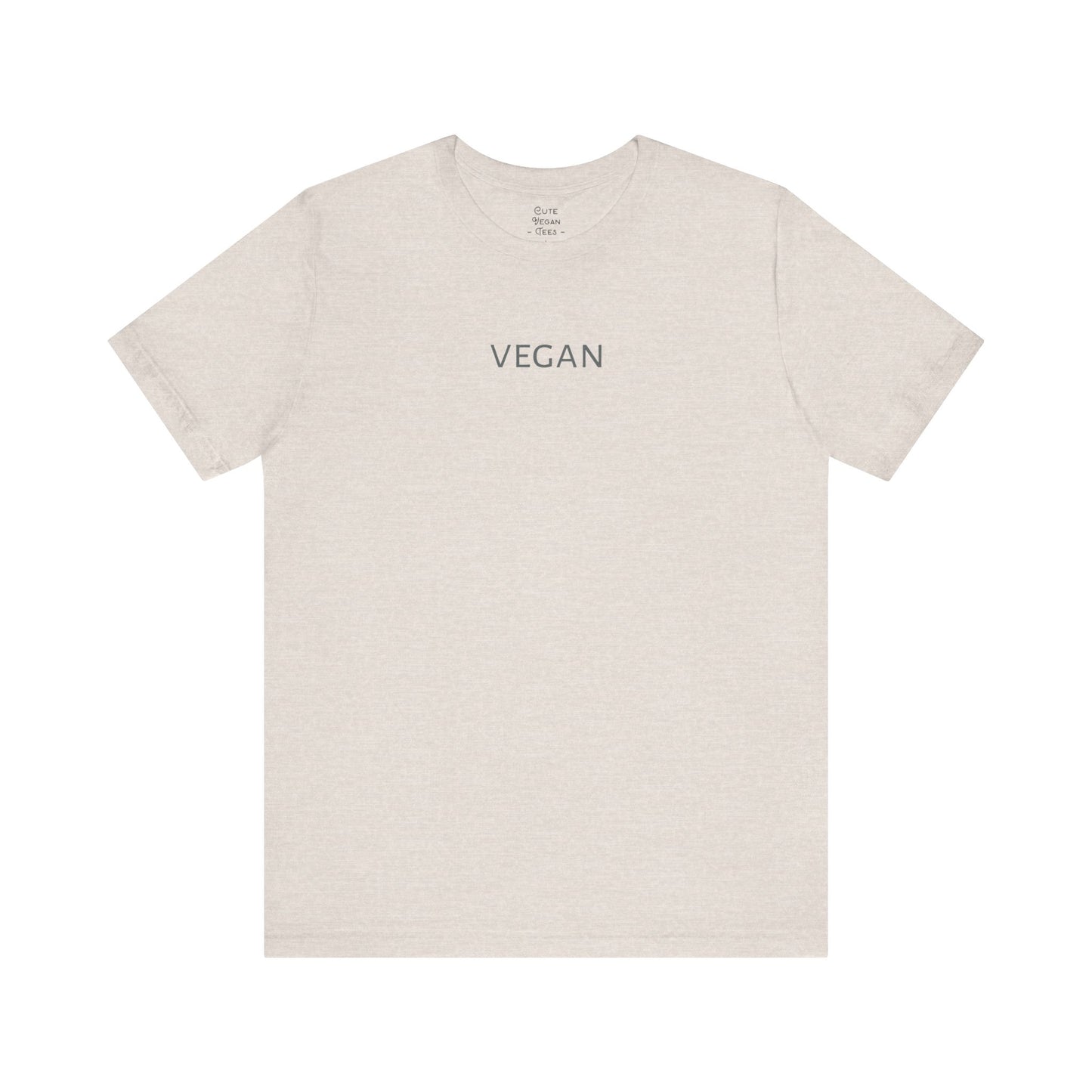 Simple Vegan Tee Shirt in Light Colors | Unisex | Sustainable T Shirt | Ethical