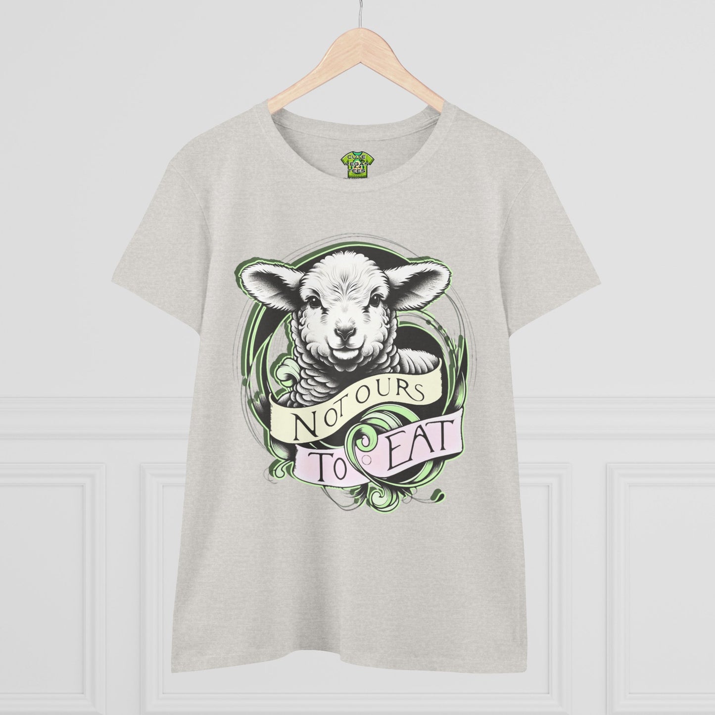 Not Ours To Eat Lamb Tee Shirt in Ash {Women's}