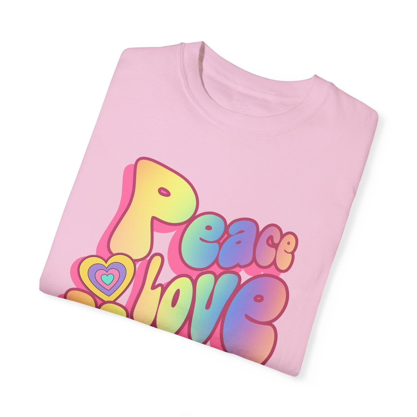Peace Love Vegan Garment-Dyed Cotton T-shirt {Unisex}