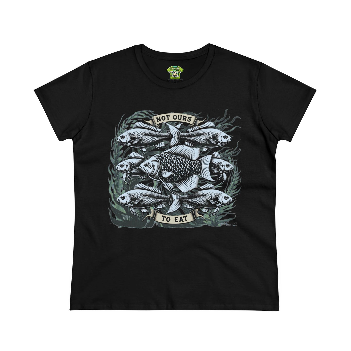 Not Ours to Eat Fish in Black {Women's}