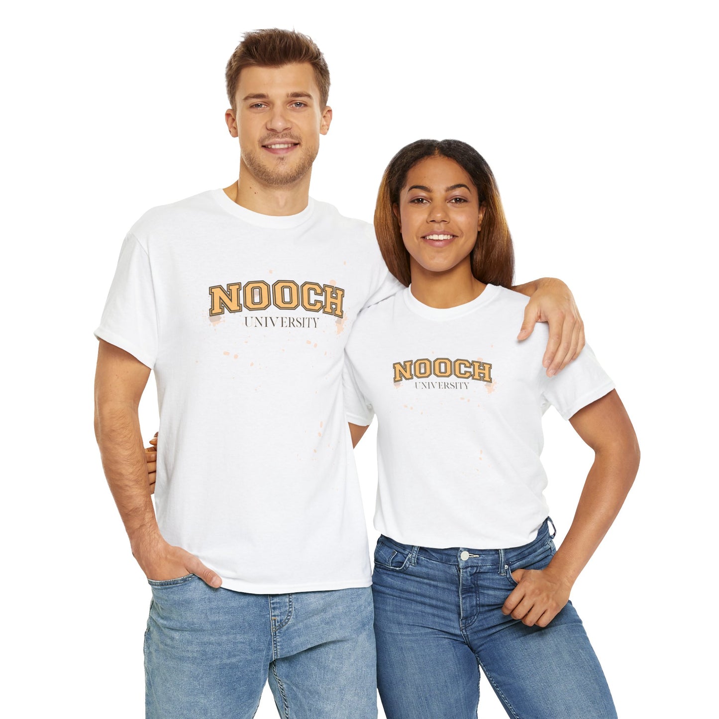 Nooch University Cotton Tee in White {Unisex}