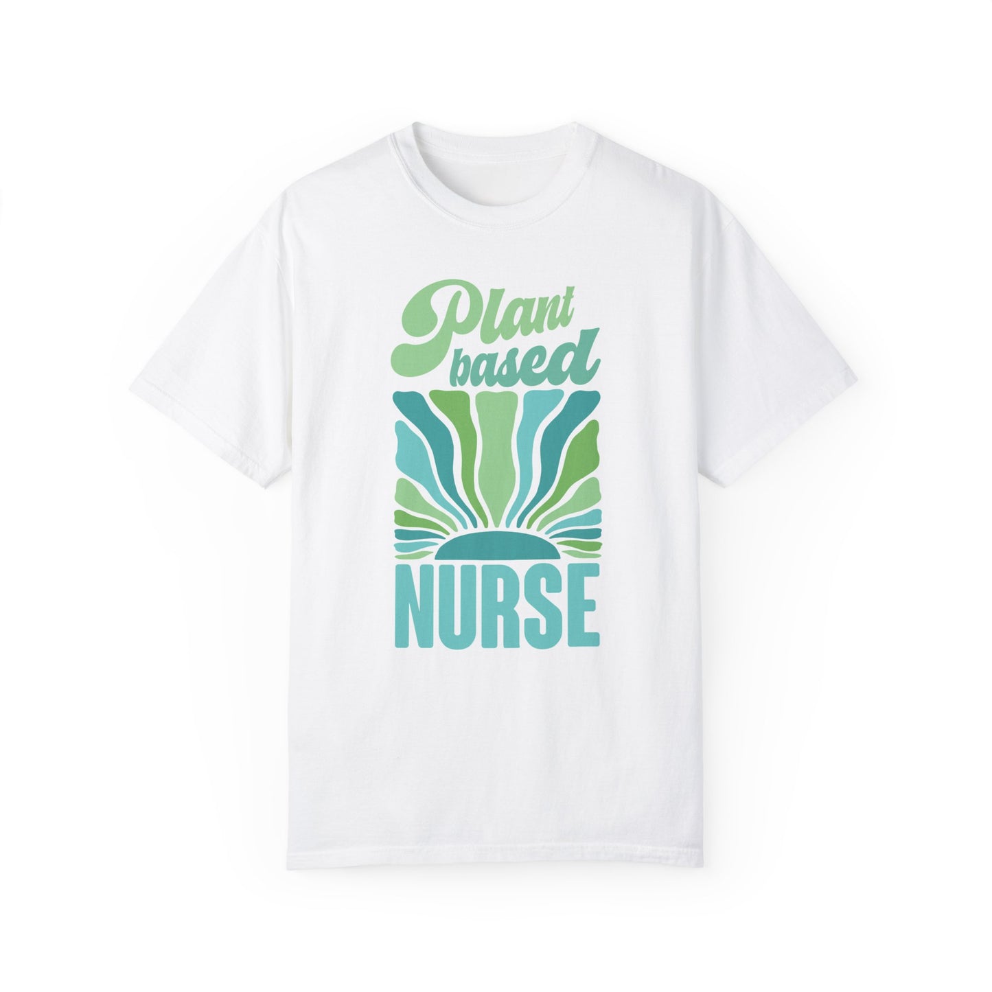 Plant Based Nurse Vegan Tee Shirt in Lights and Blues {Unisex}
