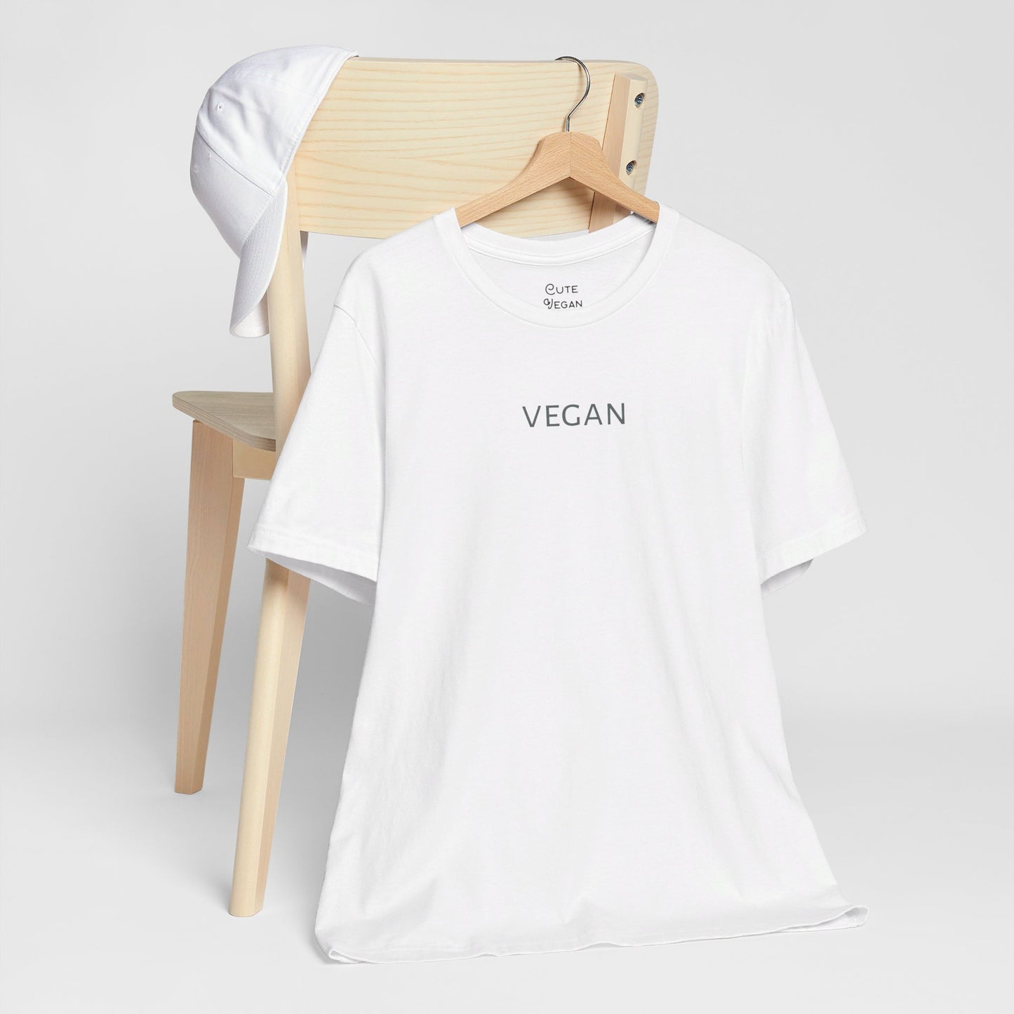 Simple Vegan Tee Shirt in Light Colors | Unisex | Sustainable T Shirt | Ethical