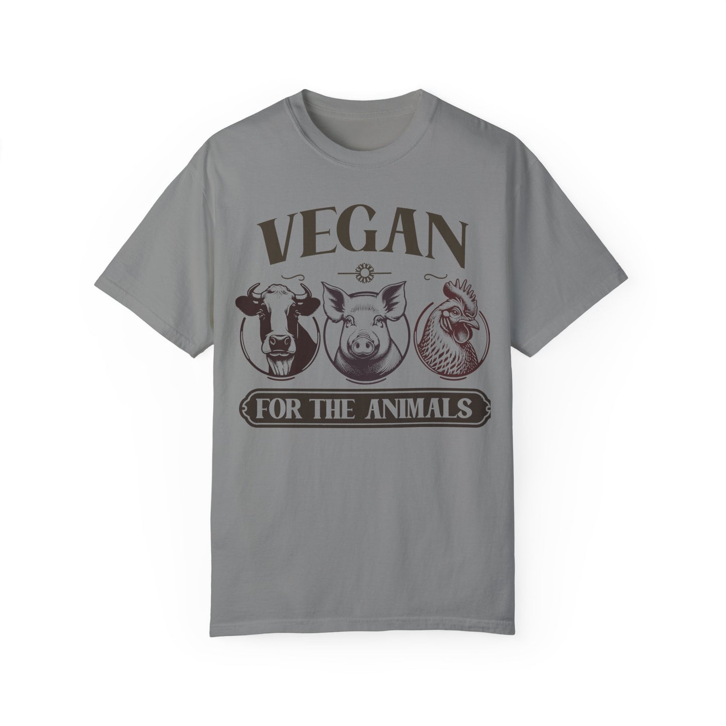 Vegan for the Animals Tee Shirt in Dark Colors {Unisex}