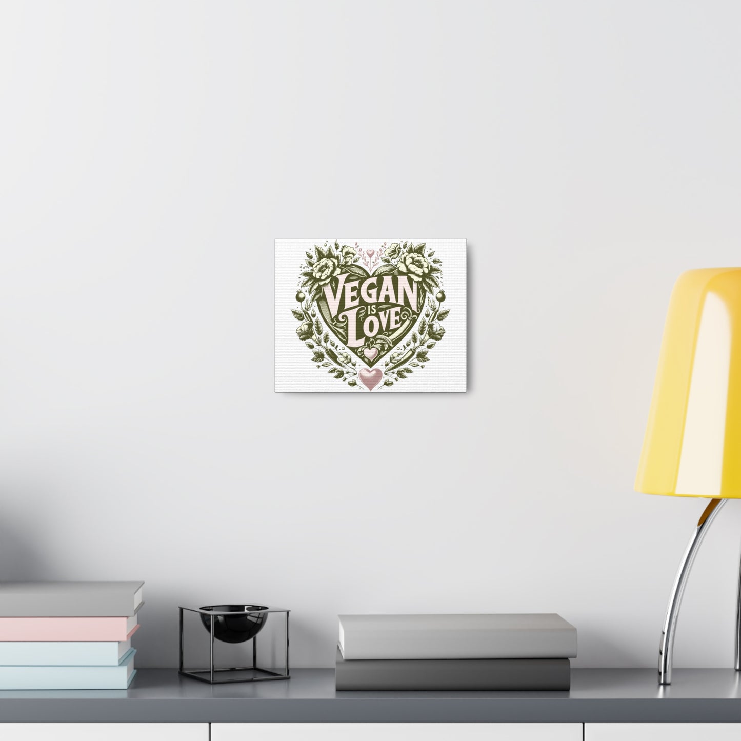 Vegan is Love Canvas Print 10 x 8
