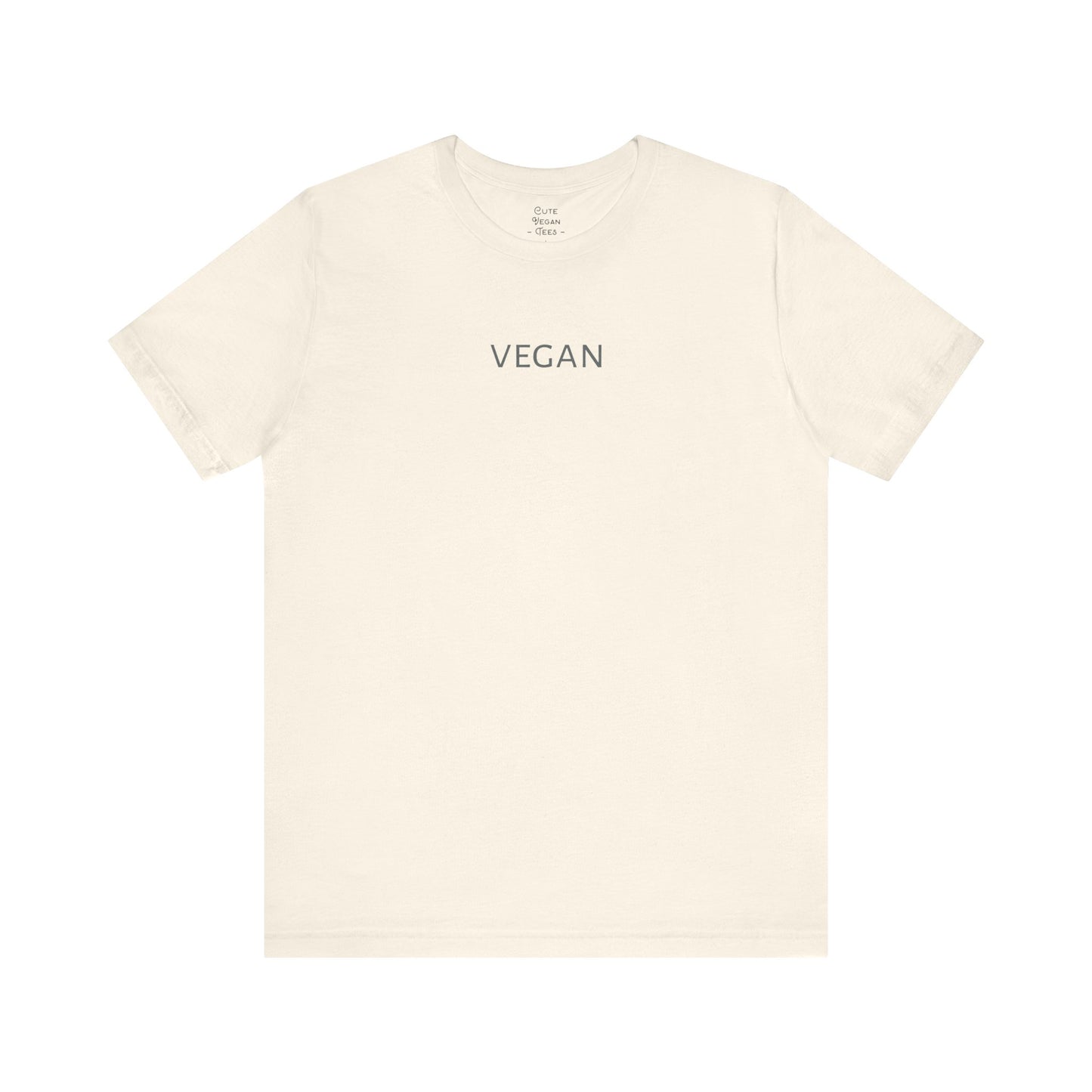 Simple Vegan Tee Shirt in Light Colors | Unisex | Sustainable T Shirt | Ethical