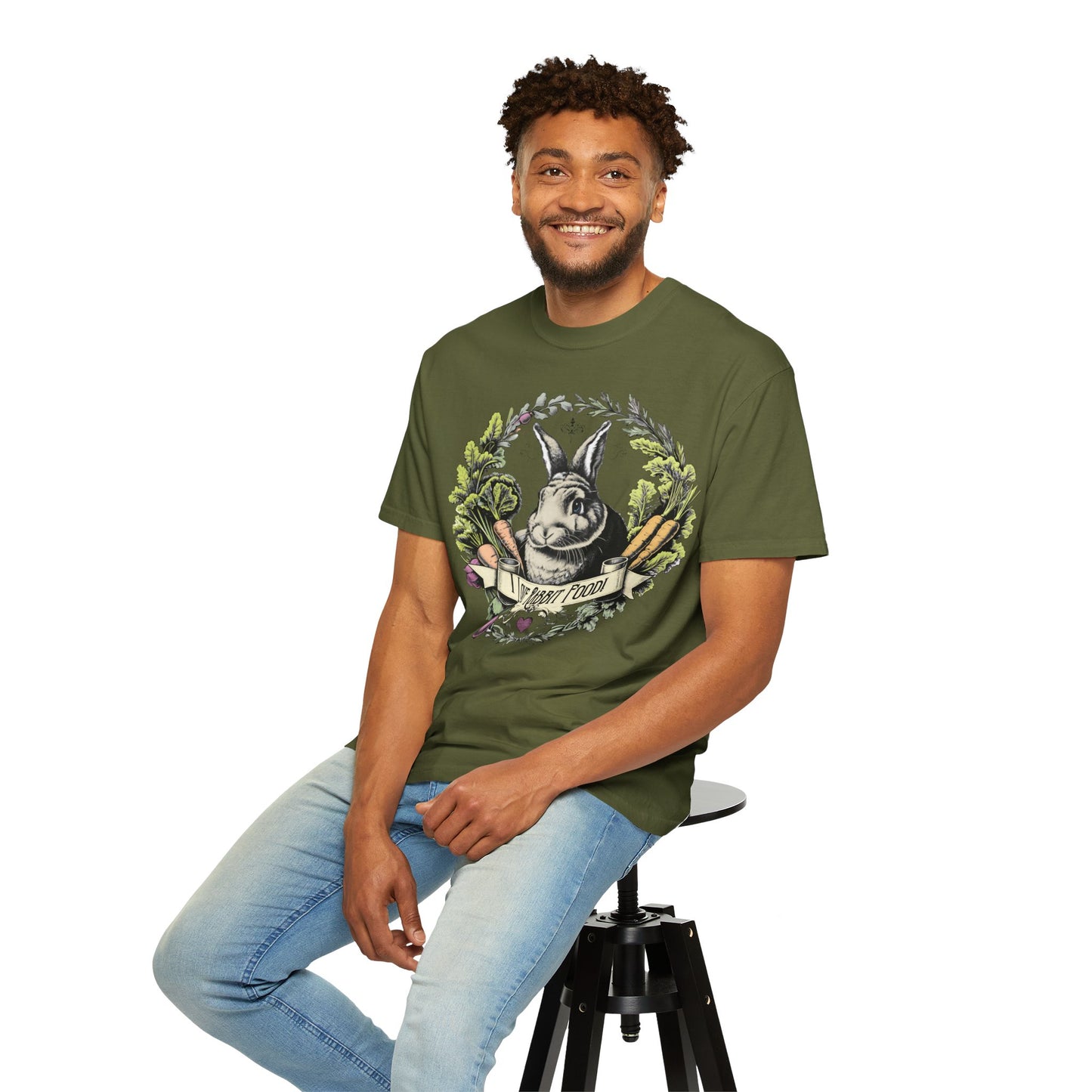 I Love Rabbit Food Vegan Tee Shirt in 4 Colors {Unisex}