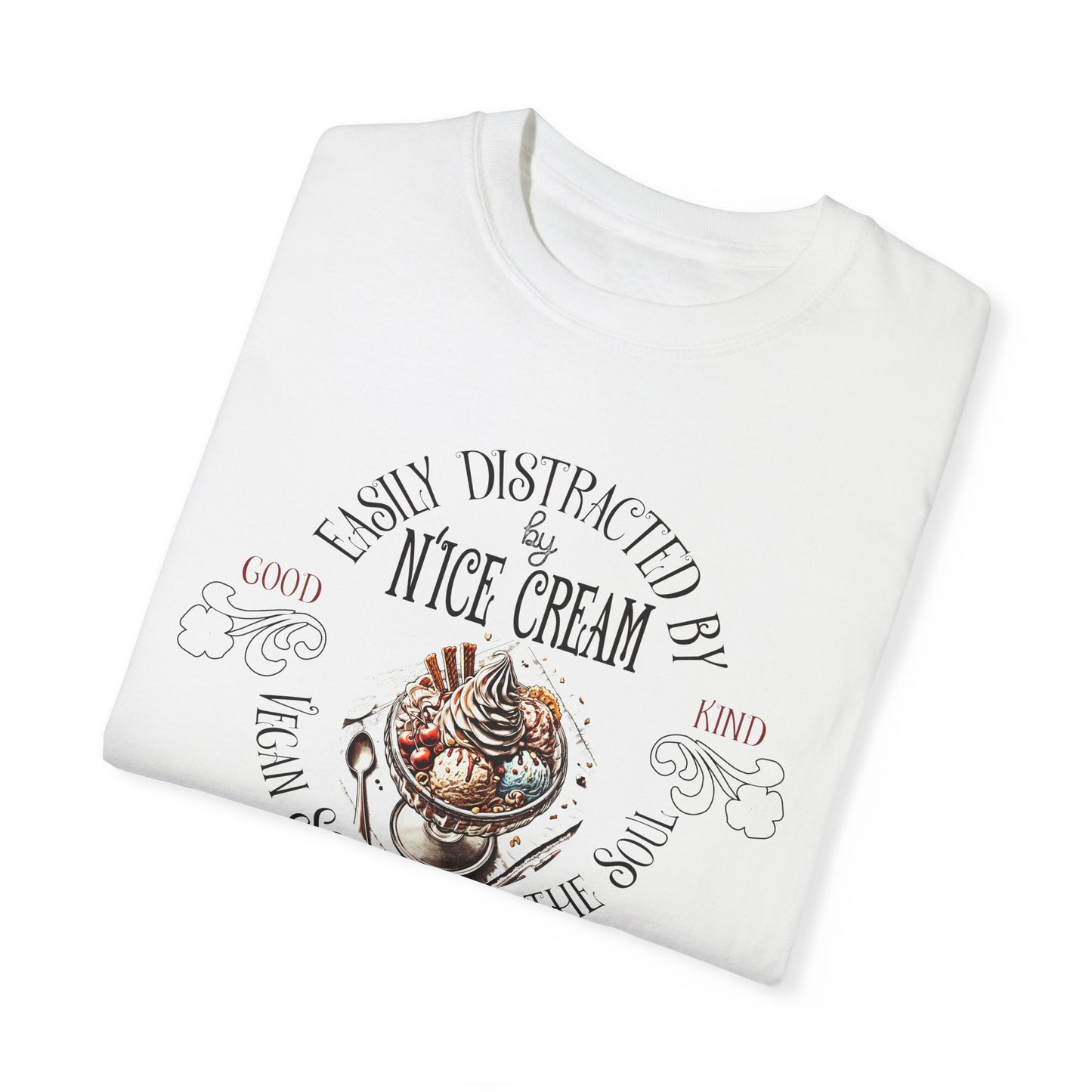 Easily Distracted by N'Ice Cream Vegan Tee Shirt {Unisex}