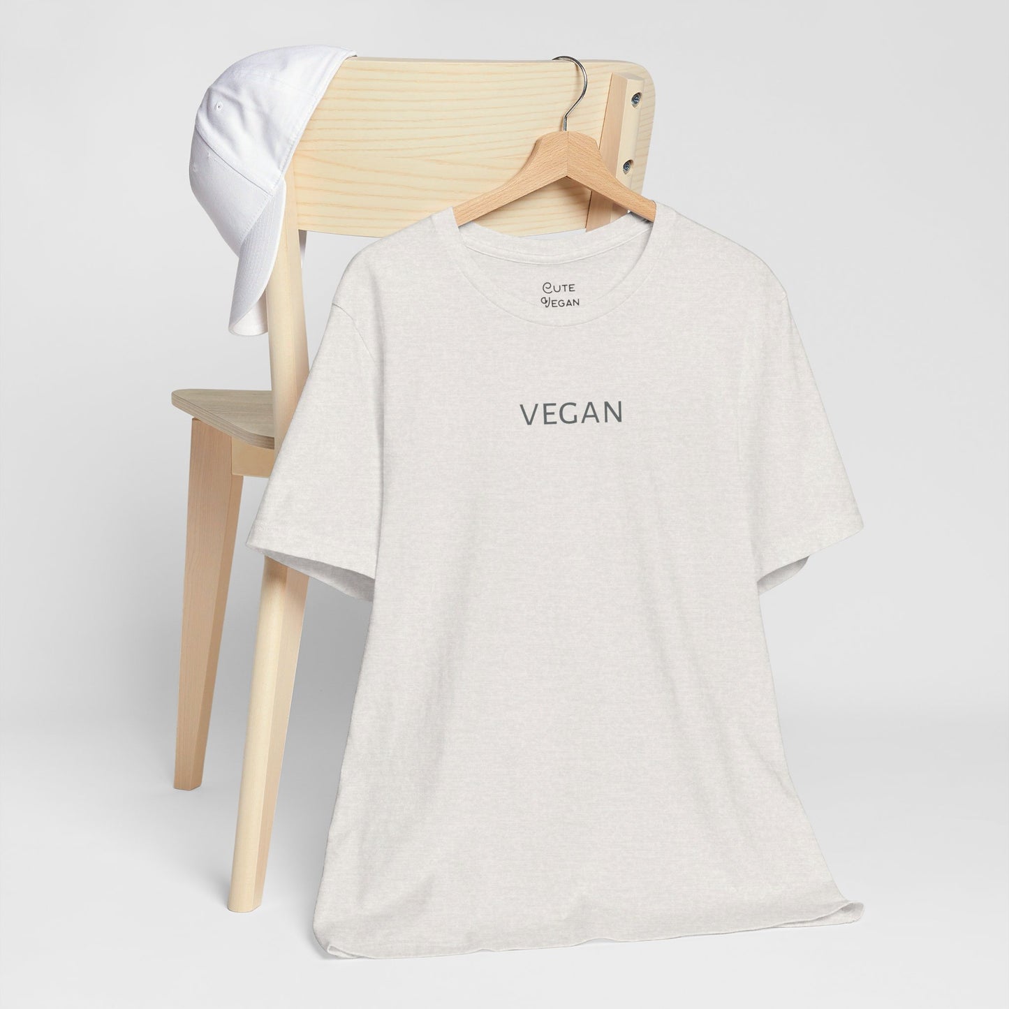 Simple Vegan Tee Shirt in Light Colors | Unisex | Sustainable T Shirt | Ethical