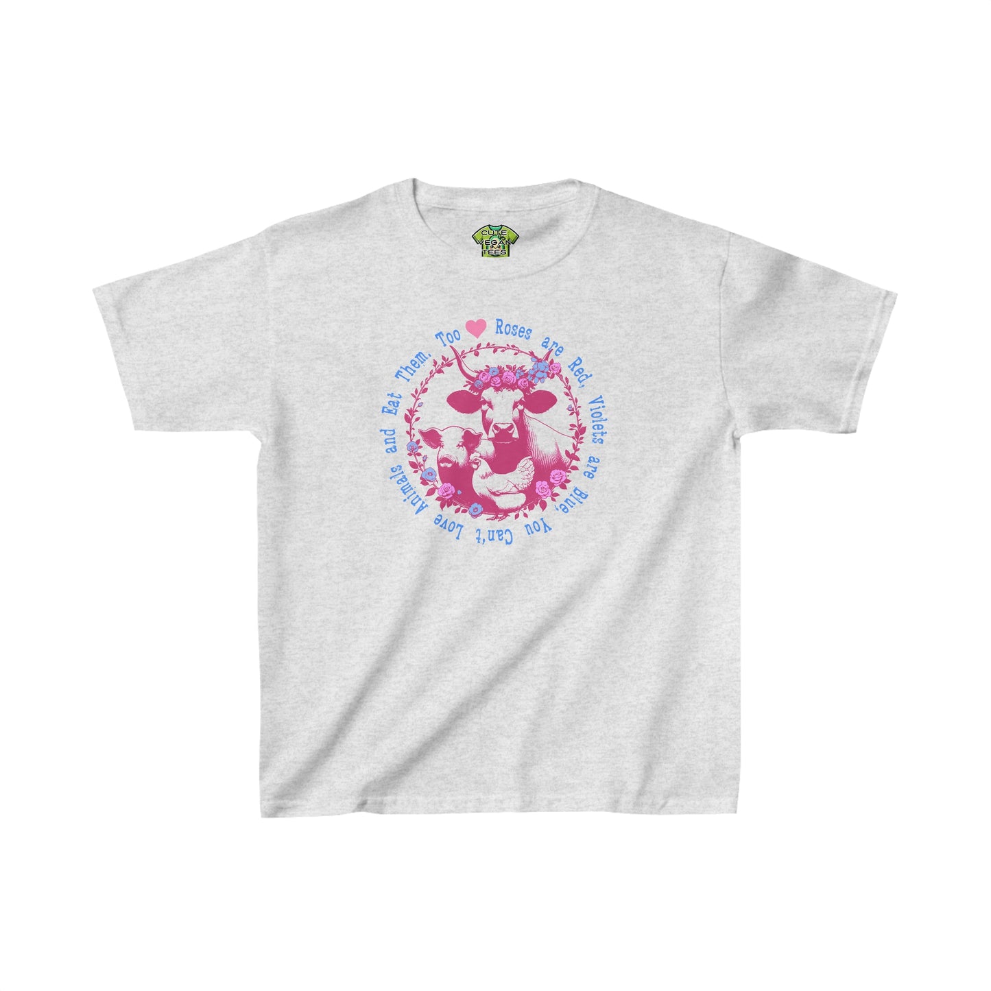 Roses are Red Vegan T-Shirt for Kids {Unisex}