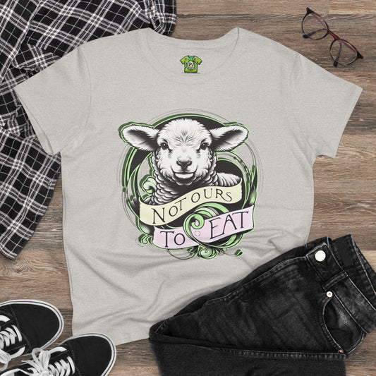 Not Ours To Eat Lamb Tee Shirt in Ash {Women's}