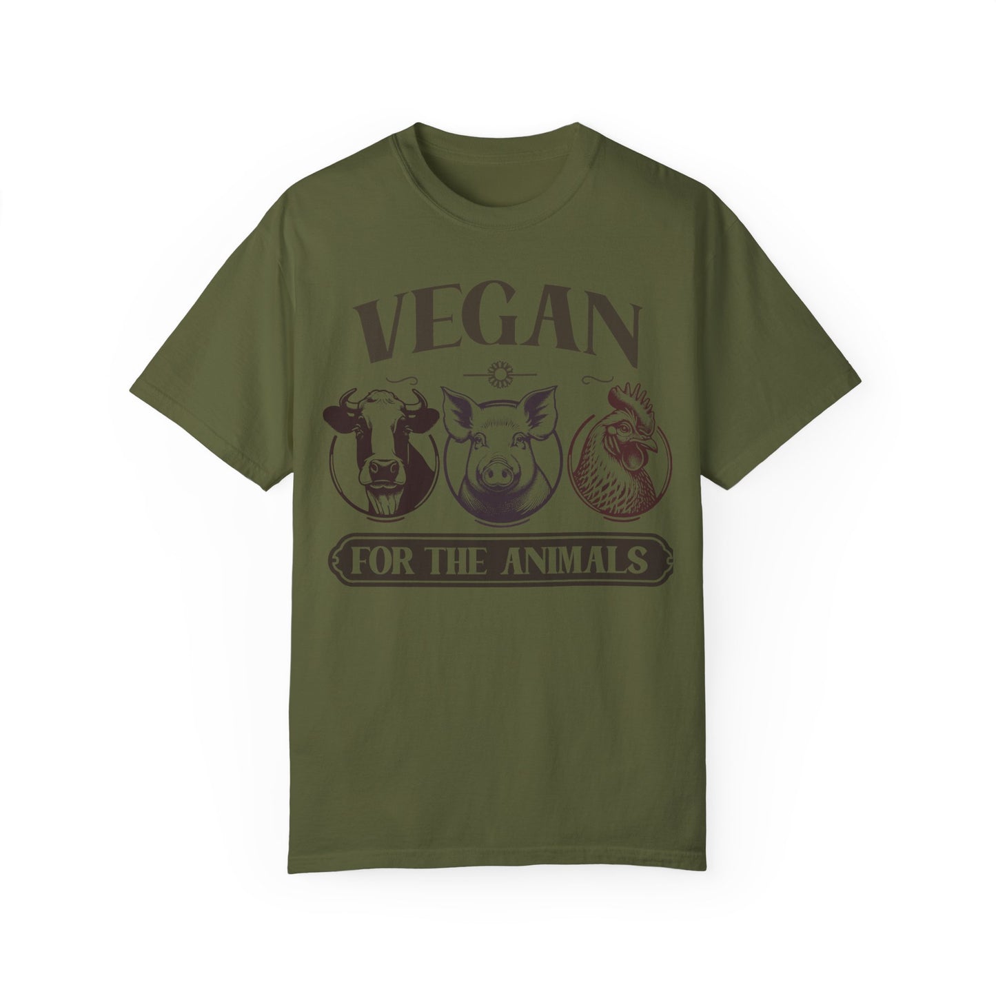 Vegan for the Animals Tee Shirt in Dark Colors {Unisex}