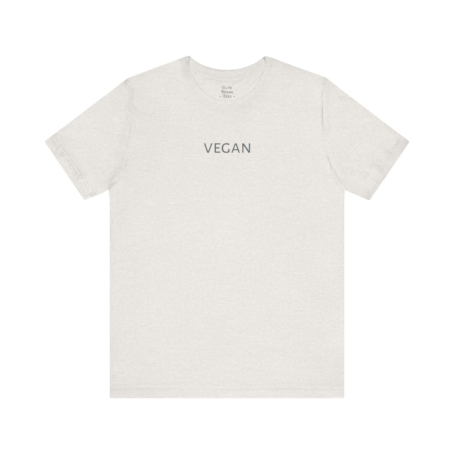 Simple Vegan Tee Shirt in Light Colors | Unisex | Sustainable T Shirt | Ethical