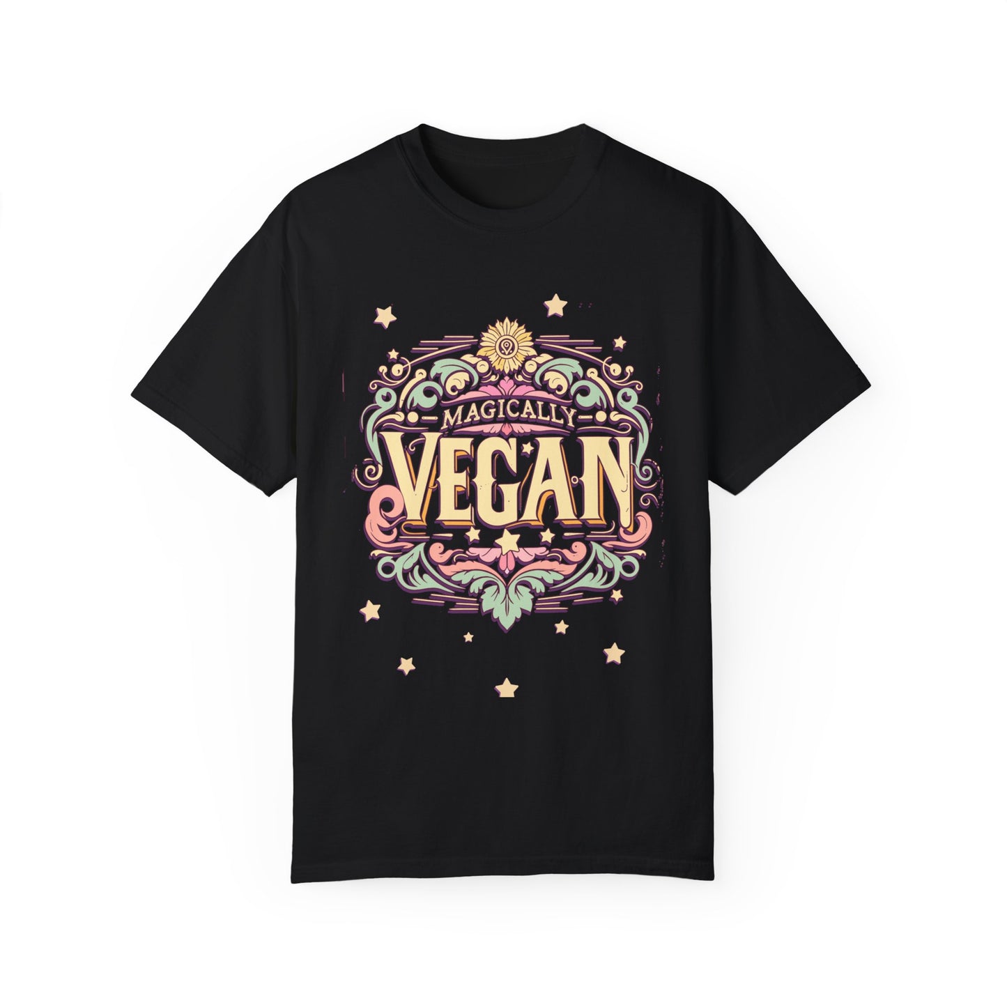 Magically Vegan Cotton Tee in Dark Colors {Unisex}