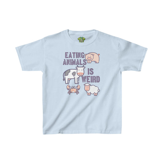 Eating Animals is Weird Kids Vegan T-Shirt {Kids}