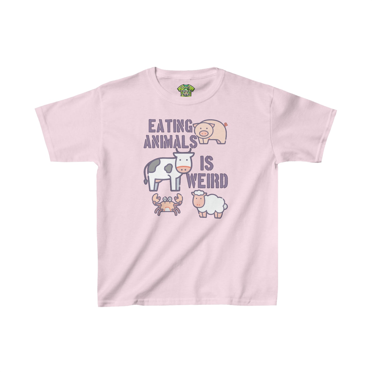 Eating Animals is Weird Kids Vegan T-Shirt {Kids}