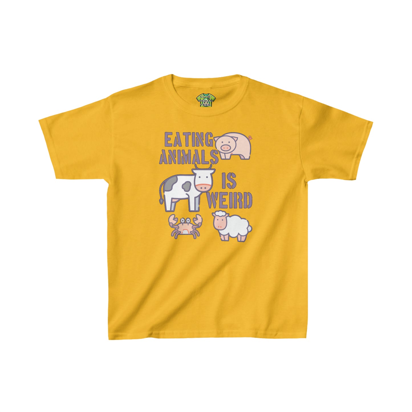 Eating Animals is Weird Kids Vegan T-Shirt {Kids}