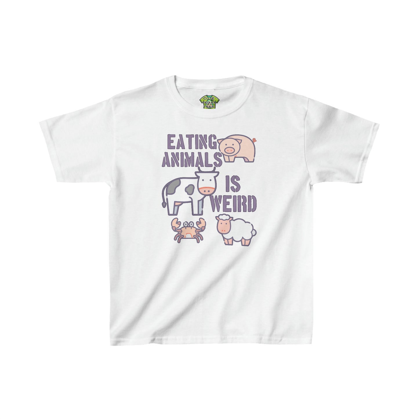 Eating Animals is Weird Kids Vegan T-Shirt {Kids}