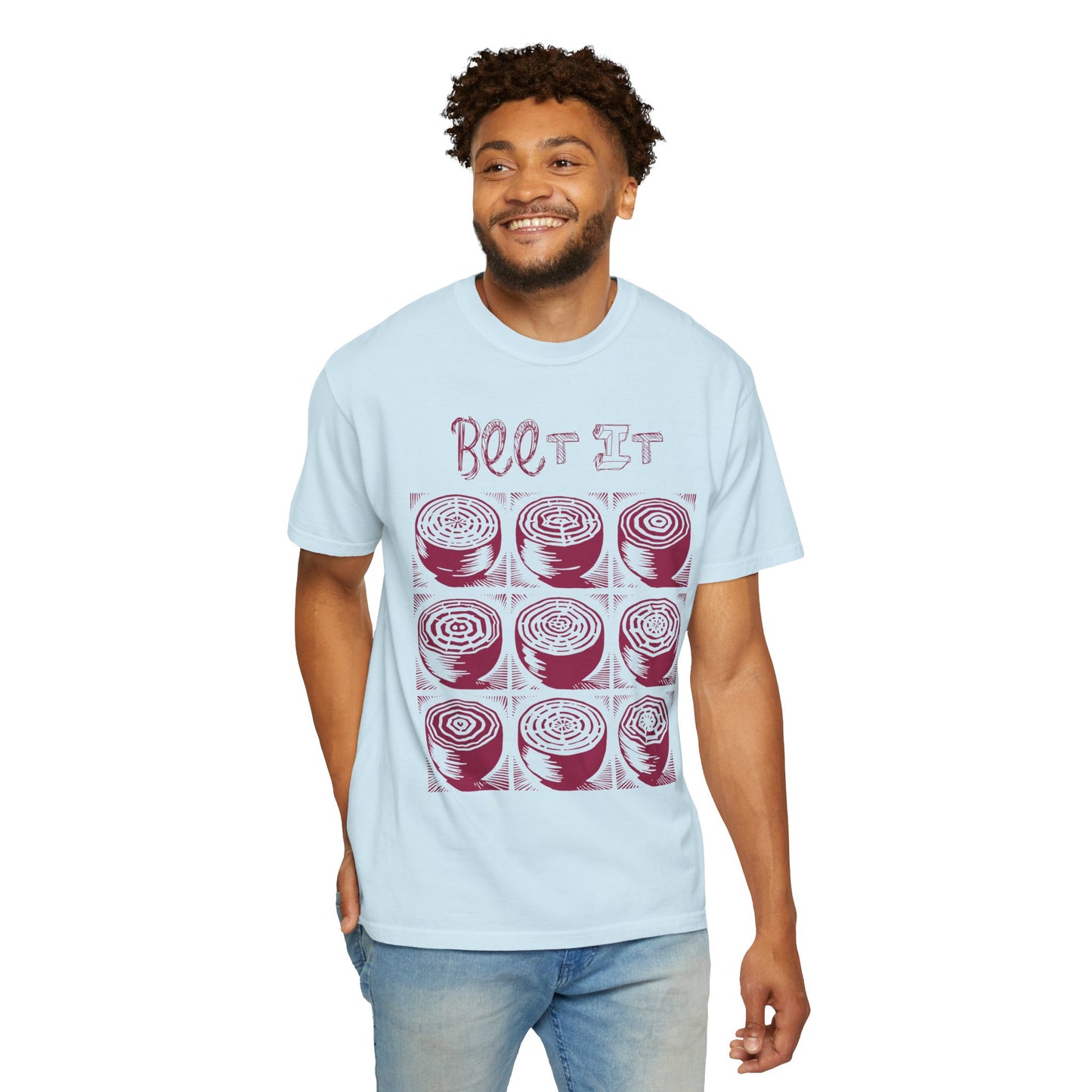 Beet It Vegan Tee Shirt in Light Colors {Unisex}