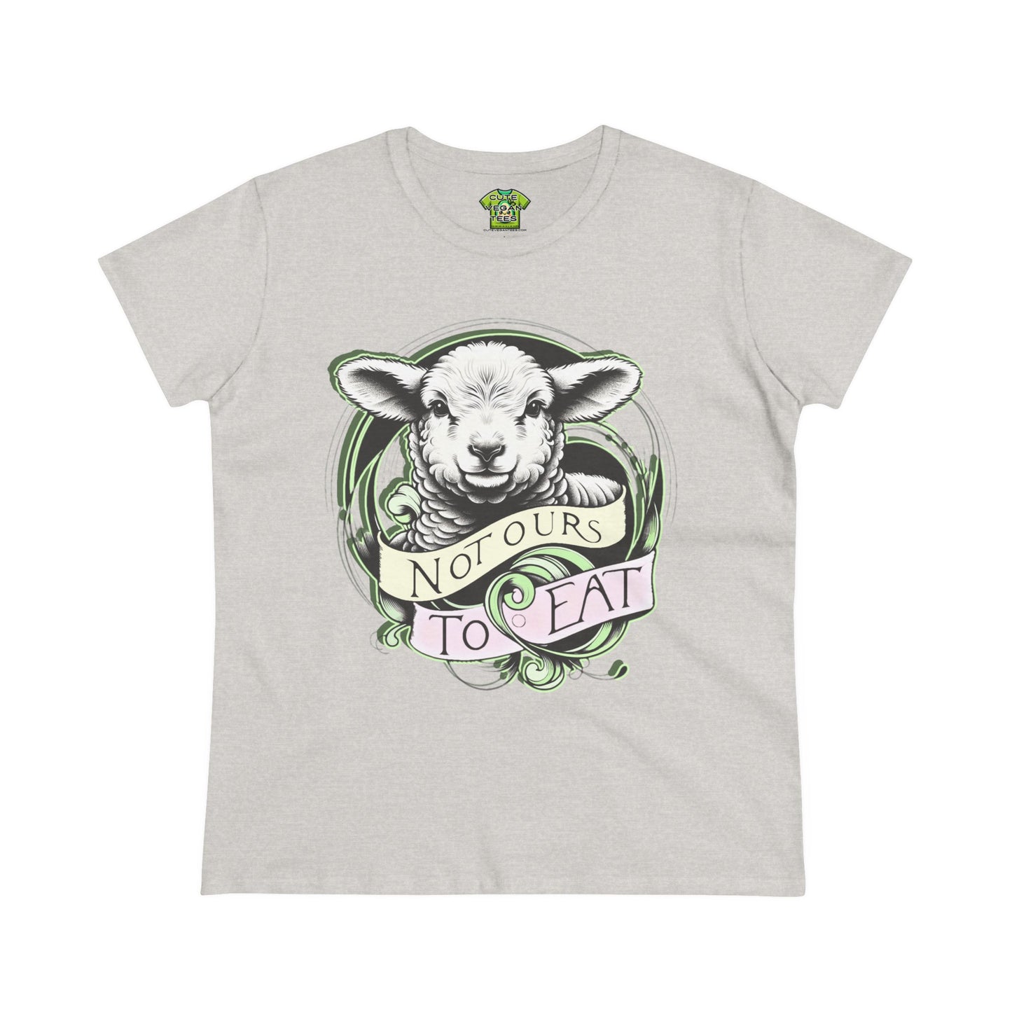 Not Ours To Eat Lamb Tee Shirt in Ash {Women's}