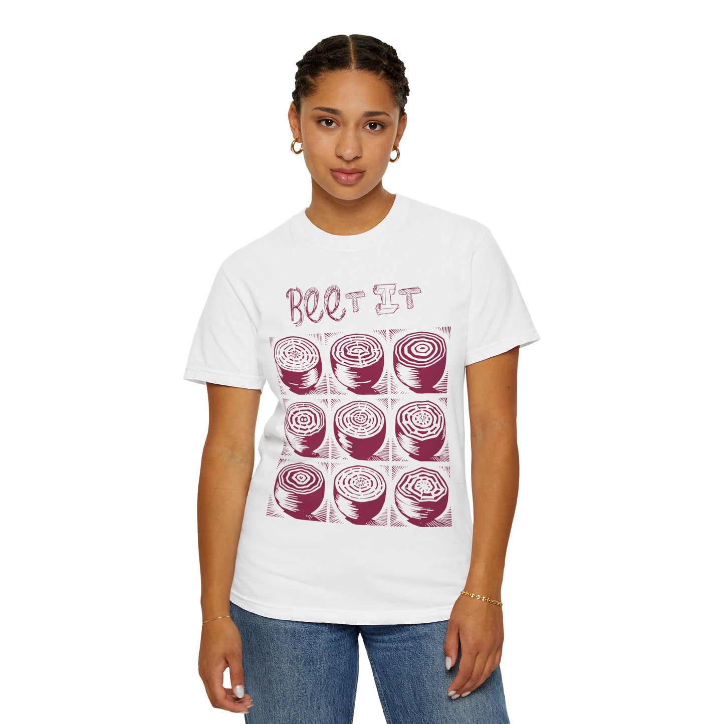 Beet It Vegan Tee Shirt in Light Colors {Unisex}