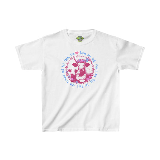 Roses are Red Vegan T-Shirt for Kids {Unisex}