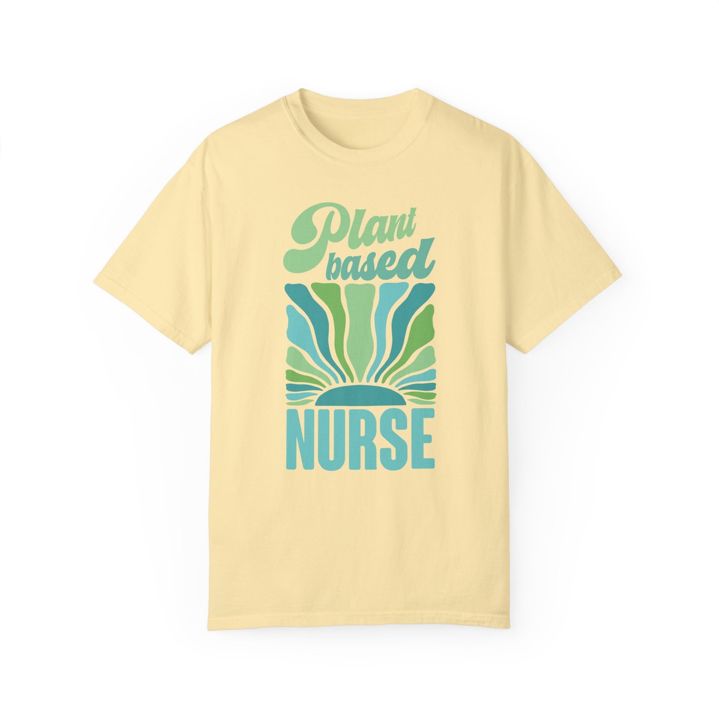 Plant Based Nurse Vegan Tee Shirt in Lights and Blues {Unisex}