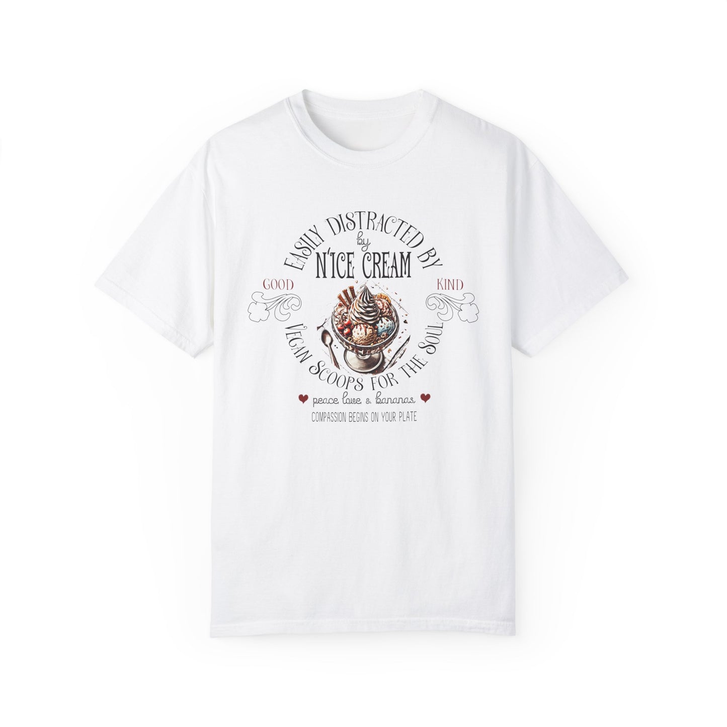 Easily Distracted by N'Ice Cream Vegan Tee Shirt {Unisex}