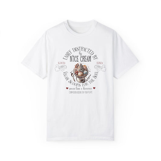 Easily Distracted by N'Ice Cream Vegan Tee Shirt {Unisex}