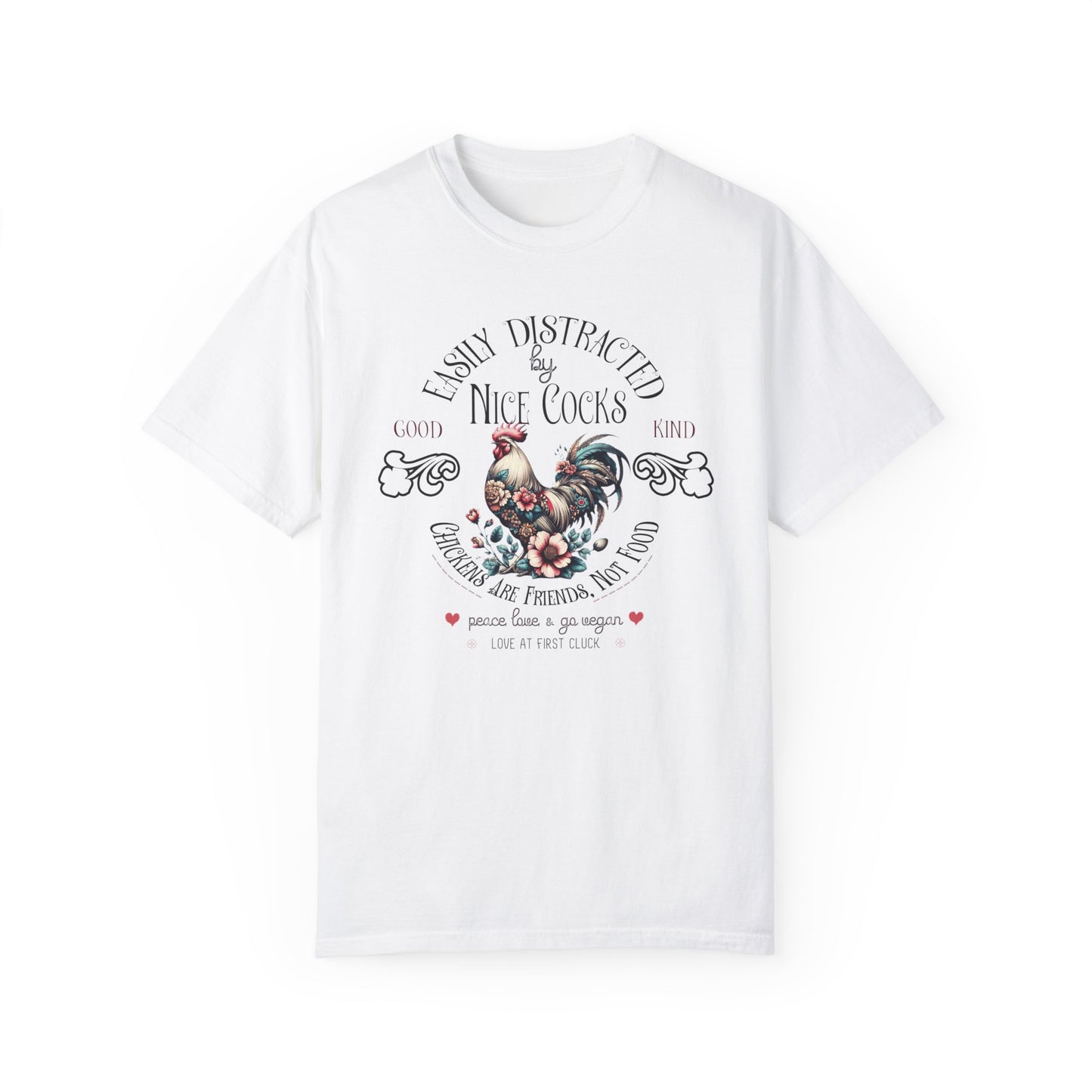 Easily Distracted by Nice Cocks Vegan T-Shirt {Unisex}