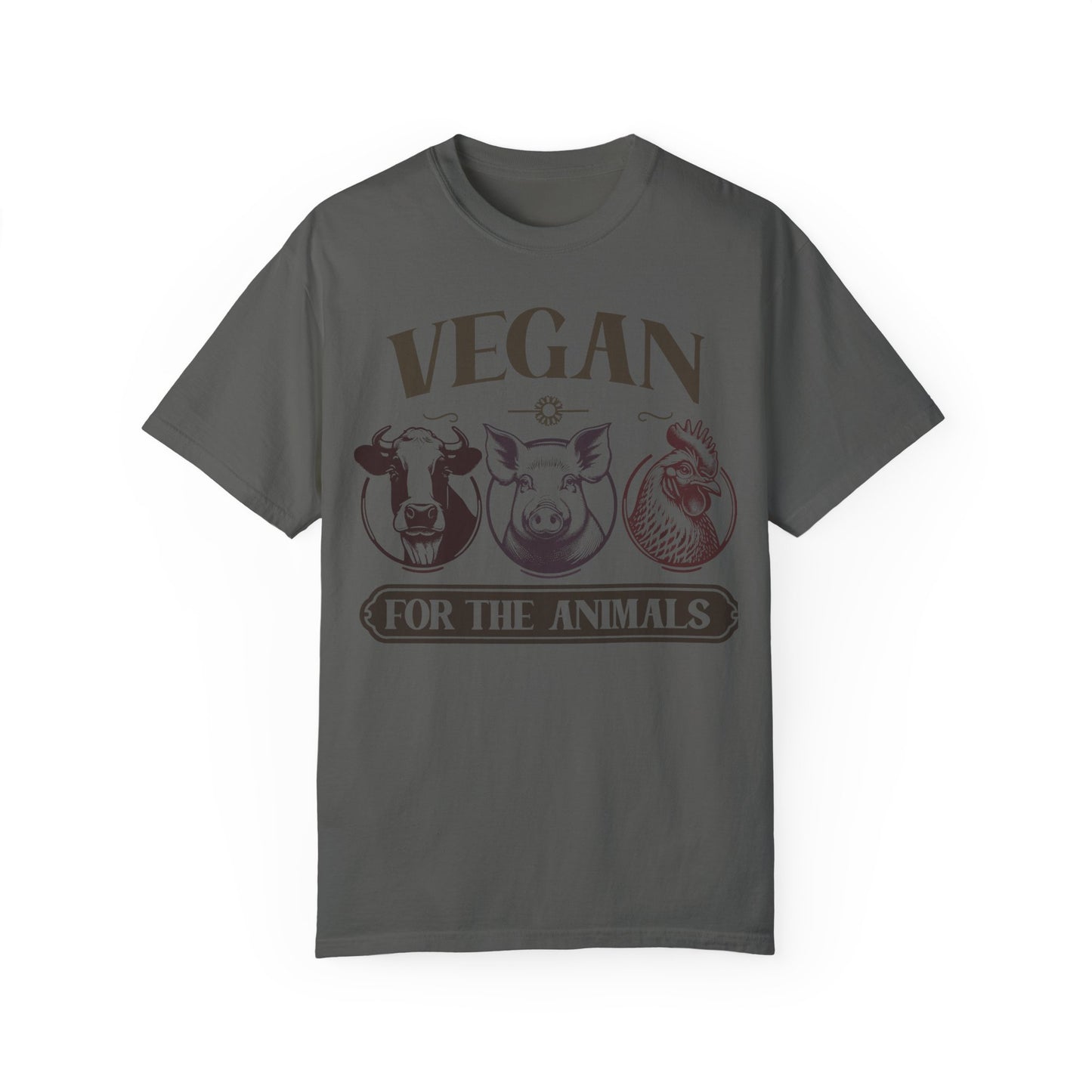 Vegan for the Animals Tee Shirt in Dark Colors {Unisex}