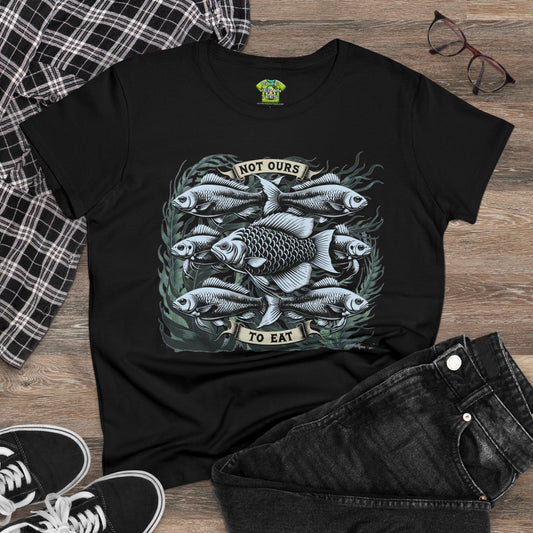 Not Ours to Eat Fish in Black {Women's}
