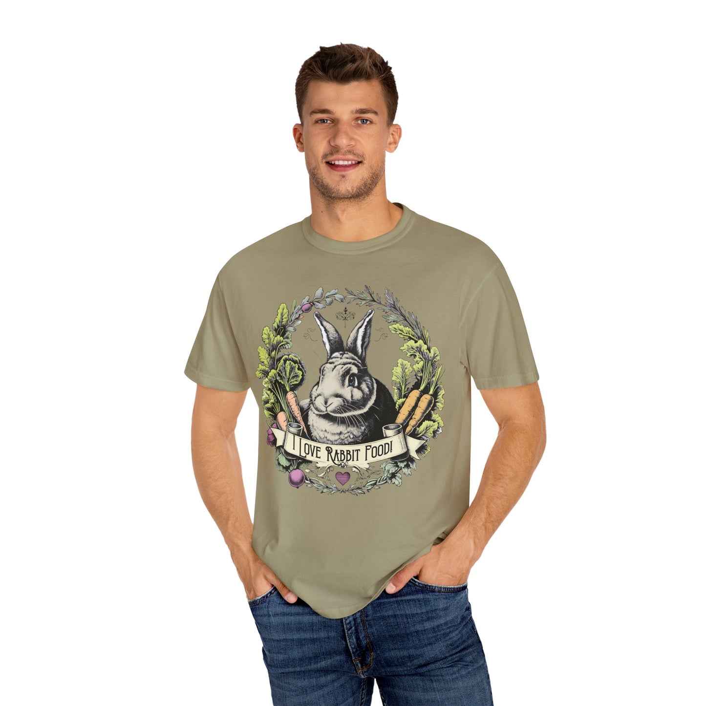 I Love Rabbit Food Vegan Tee Shirt in 4 Colors {Unisex}