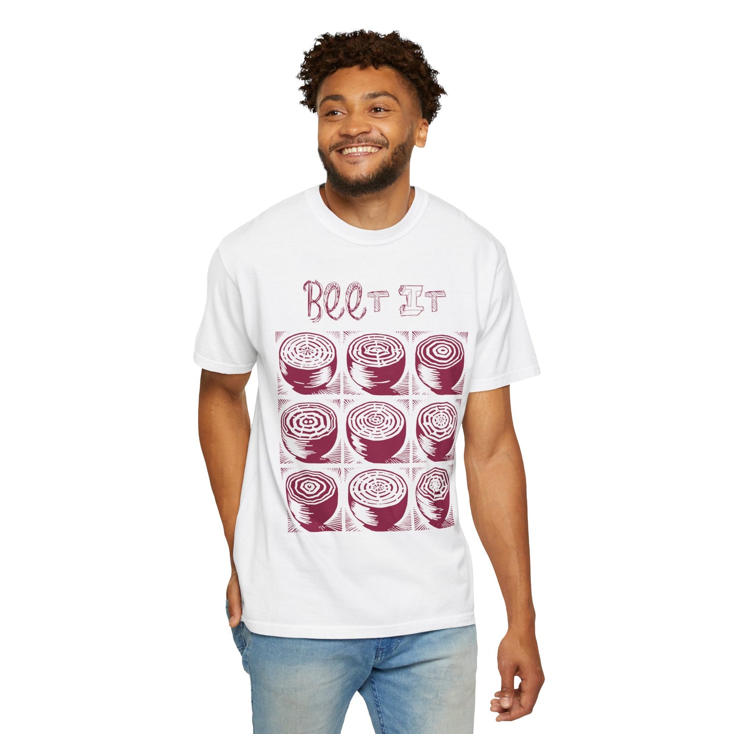 Beet It Vegan Tee Shirt in Light Colors {Unisex}