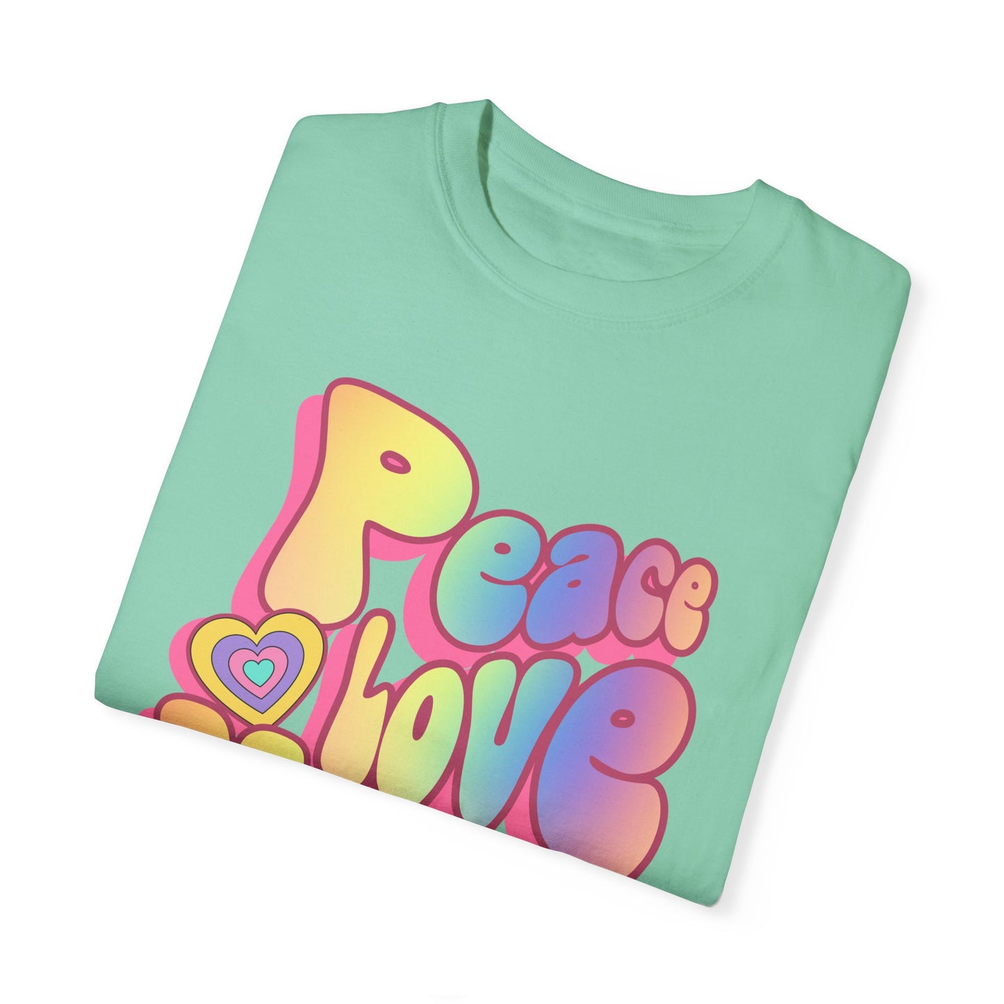 Peace Love Vegan Garment-Dyed Cotton T-shirt {Unisex}