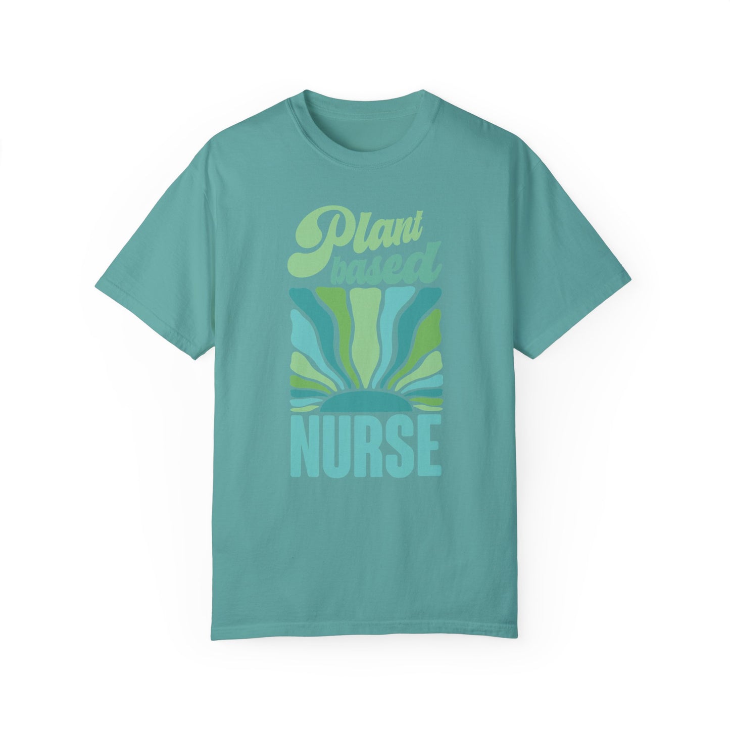 Plant Based Nurse Vegan Tee Shirt in Lights and Blues {Unisex}