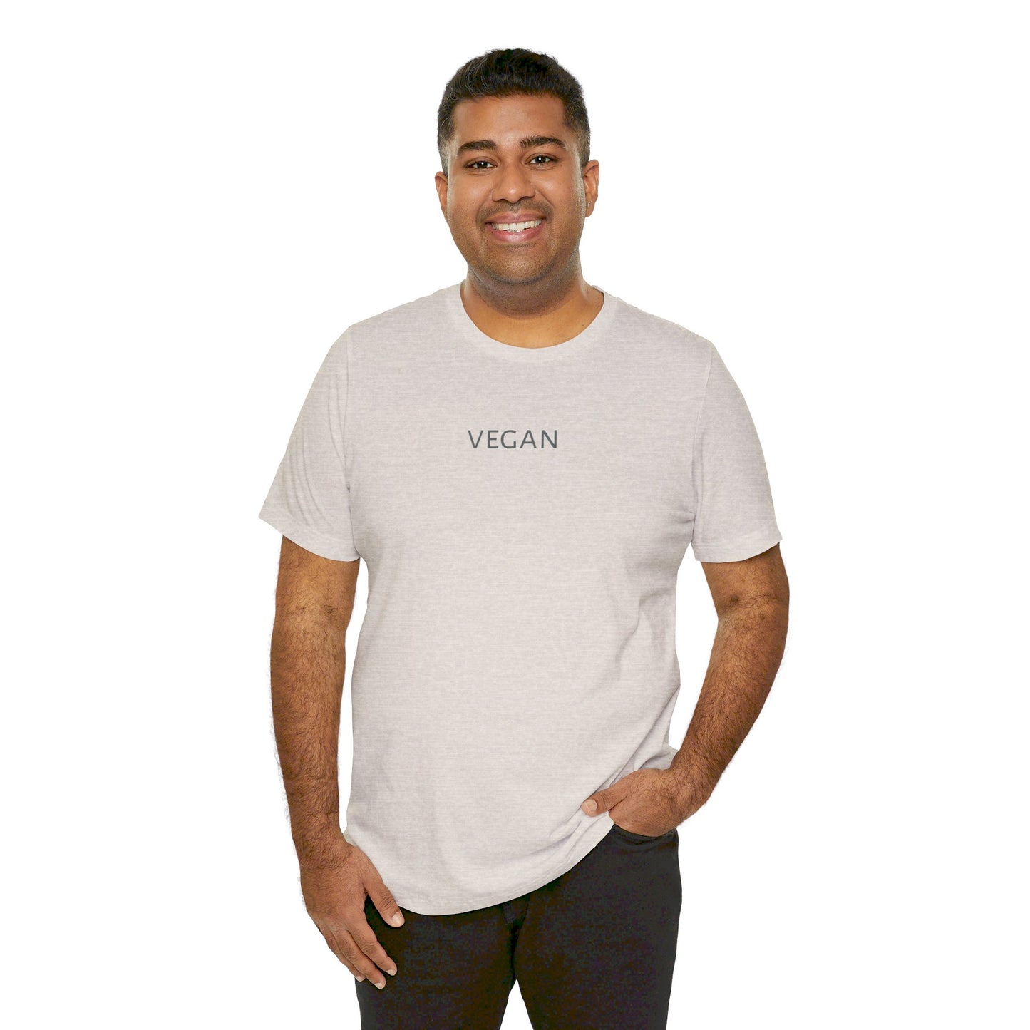 Simple Vegan Tee Shirt in Light Colors | Unisex | Sustainable T Shirt | Ethical