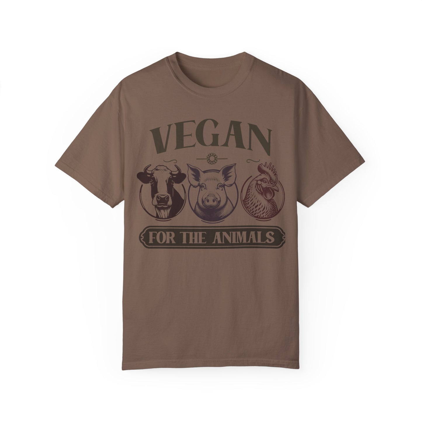 Vegan for the Animals Tee Shirt in Dark Colors {Unisex}