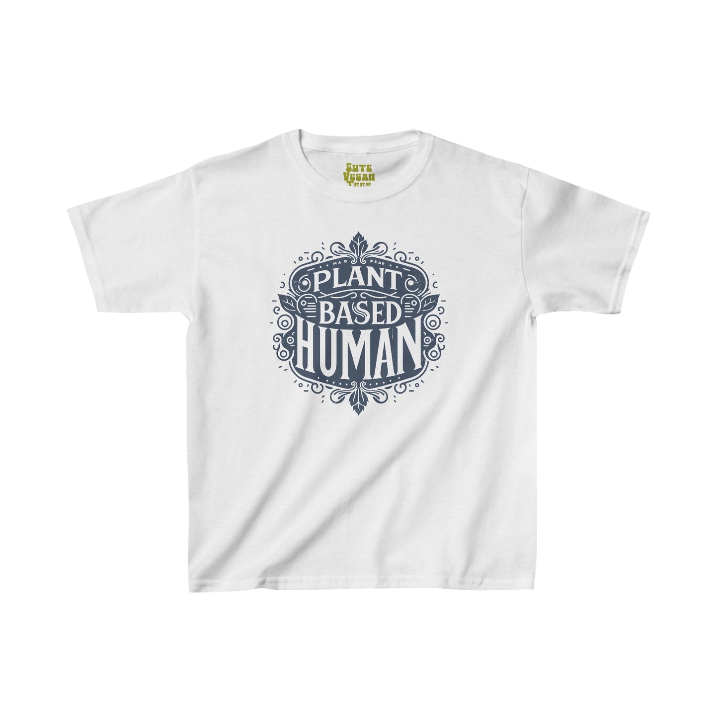 Plant Based Human Vegan Tee Shirt in Light Colors {Kids, Unisex}