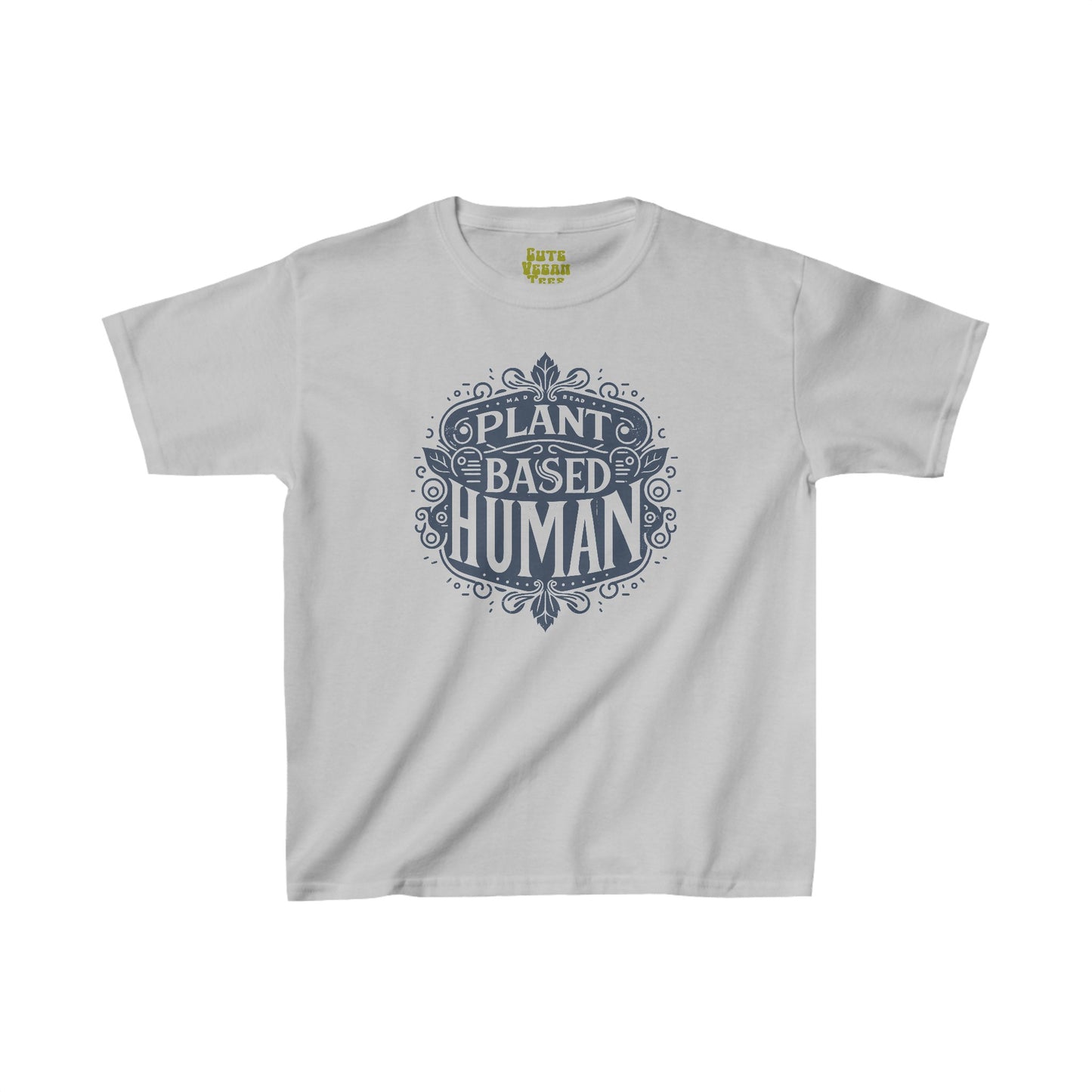 Plant Based Human Vegan Tee Shirt in Light Colors {Kids, Unisex}